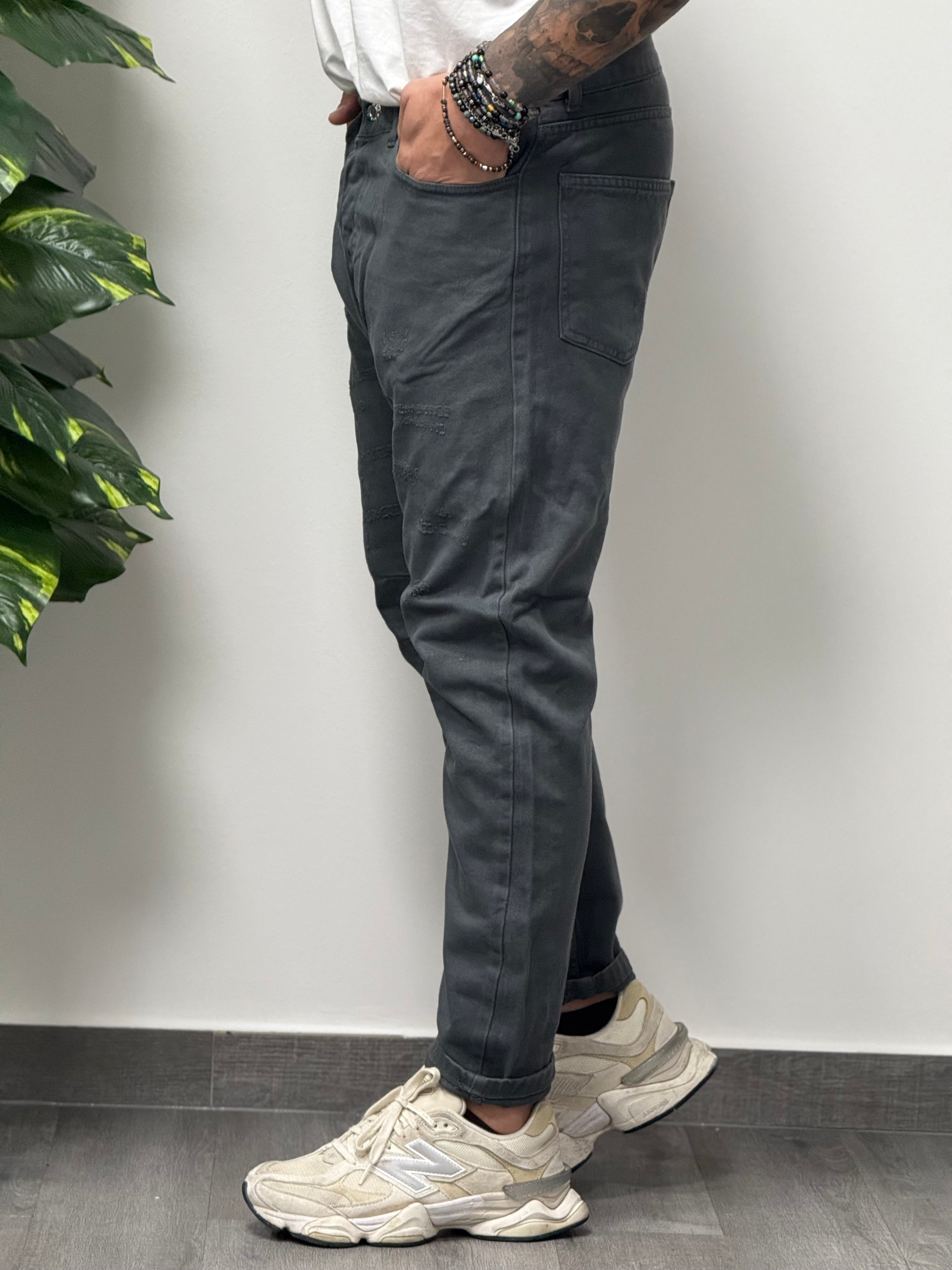 JEANS BULL GRIGIO NEW JOB BRAND