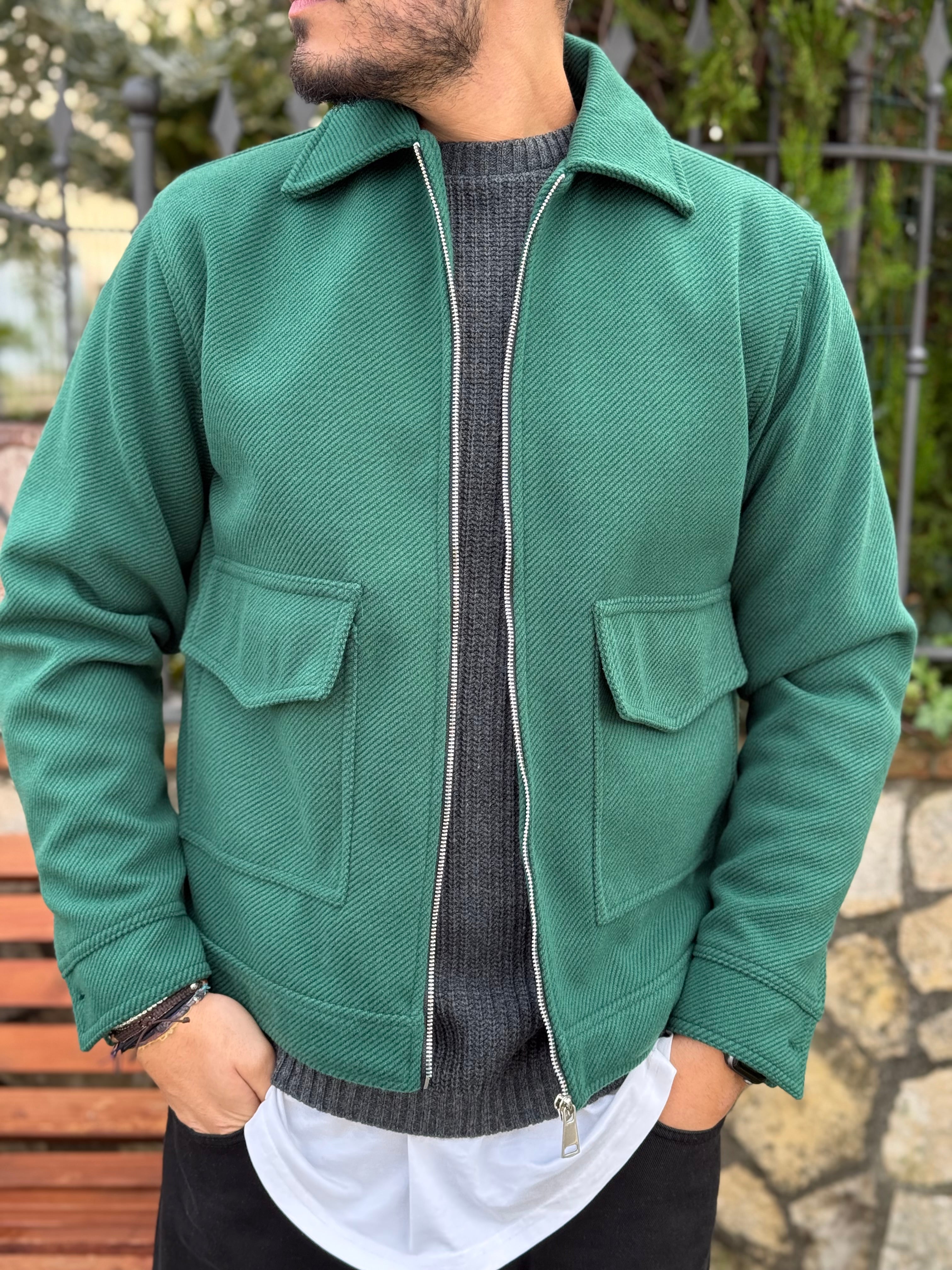 JACKET BERLINO VERDE NEW JOB BRAND