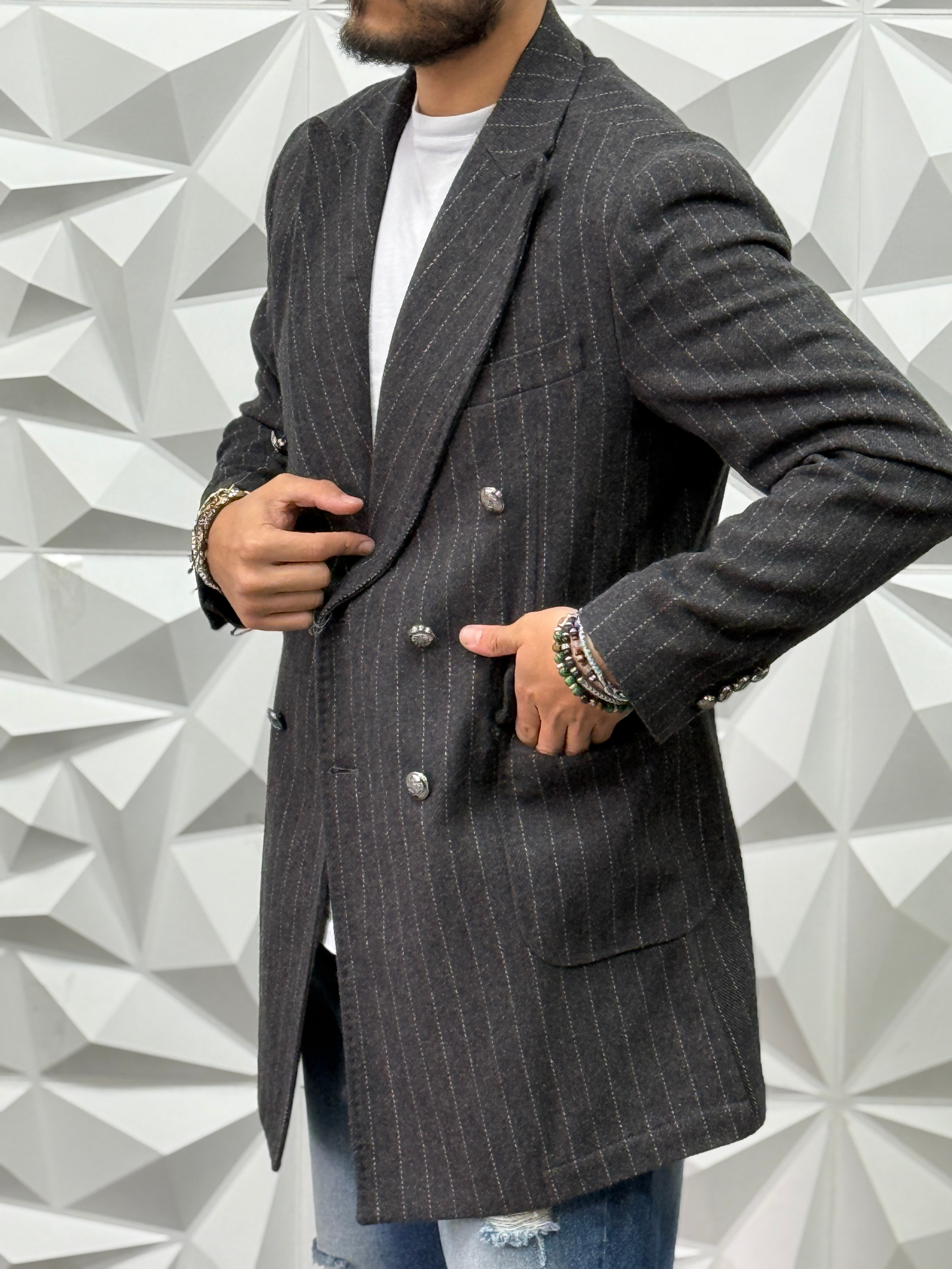 CAPPOTTO GIOIELLO GESSATO DOPPIOPETTO