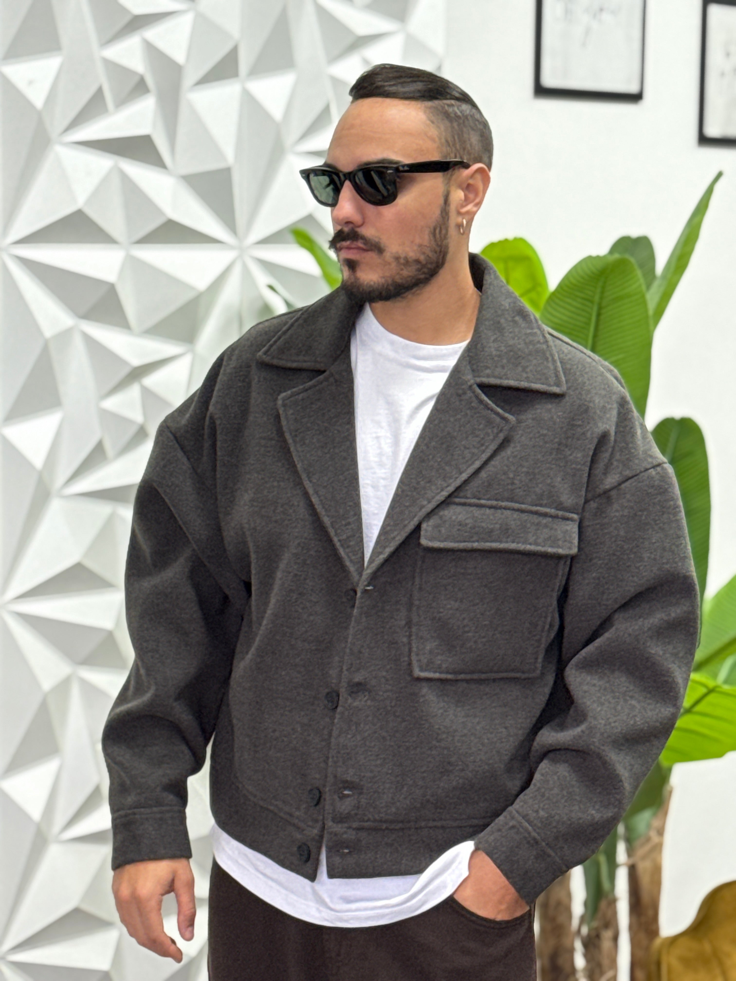 CAPPOTTINO CROPPED GRIGIO NEW JOB BRAND