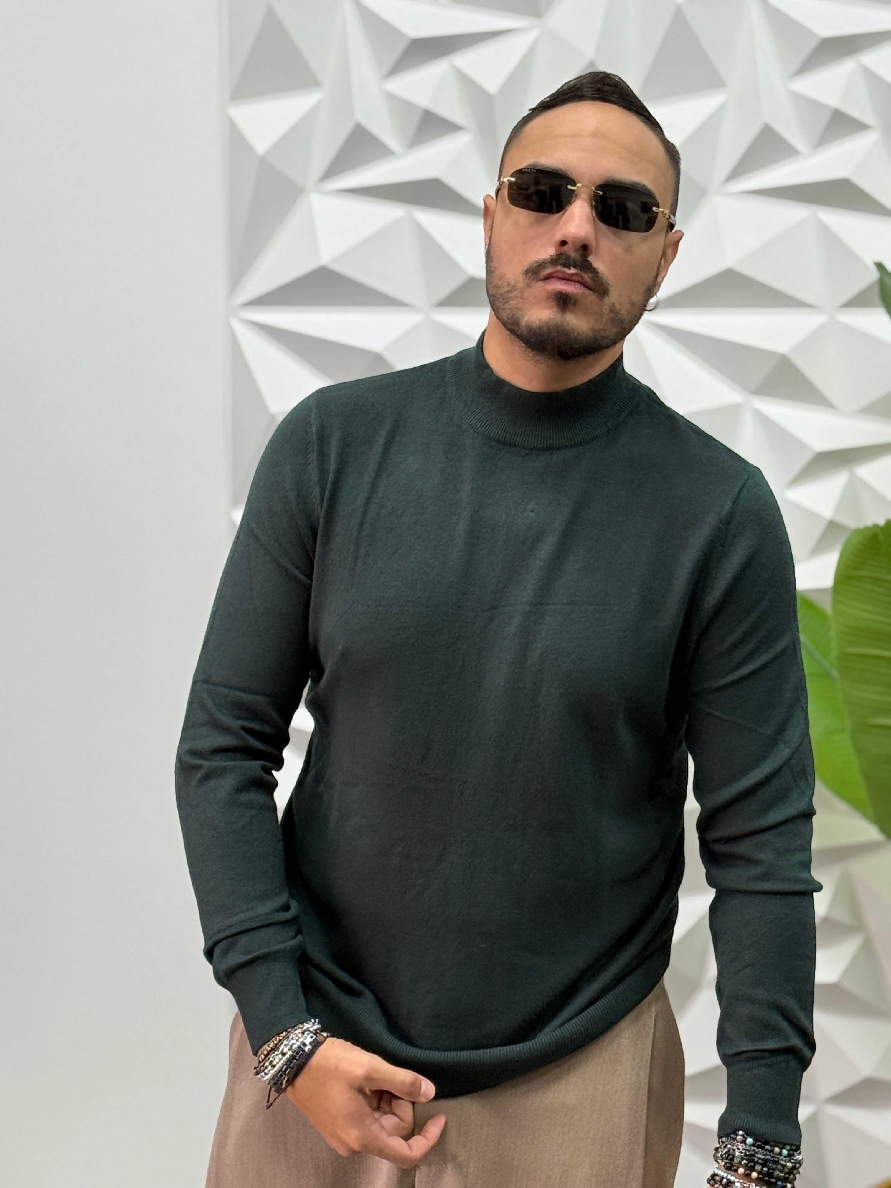 MAGLIONCINO MEZZOCOLLO VERDE