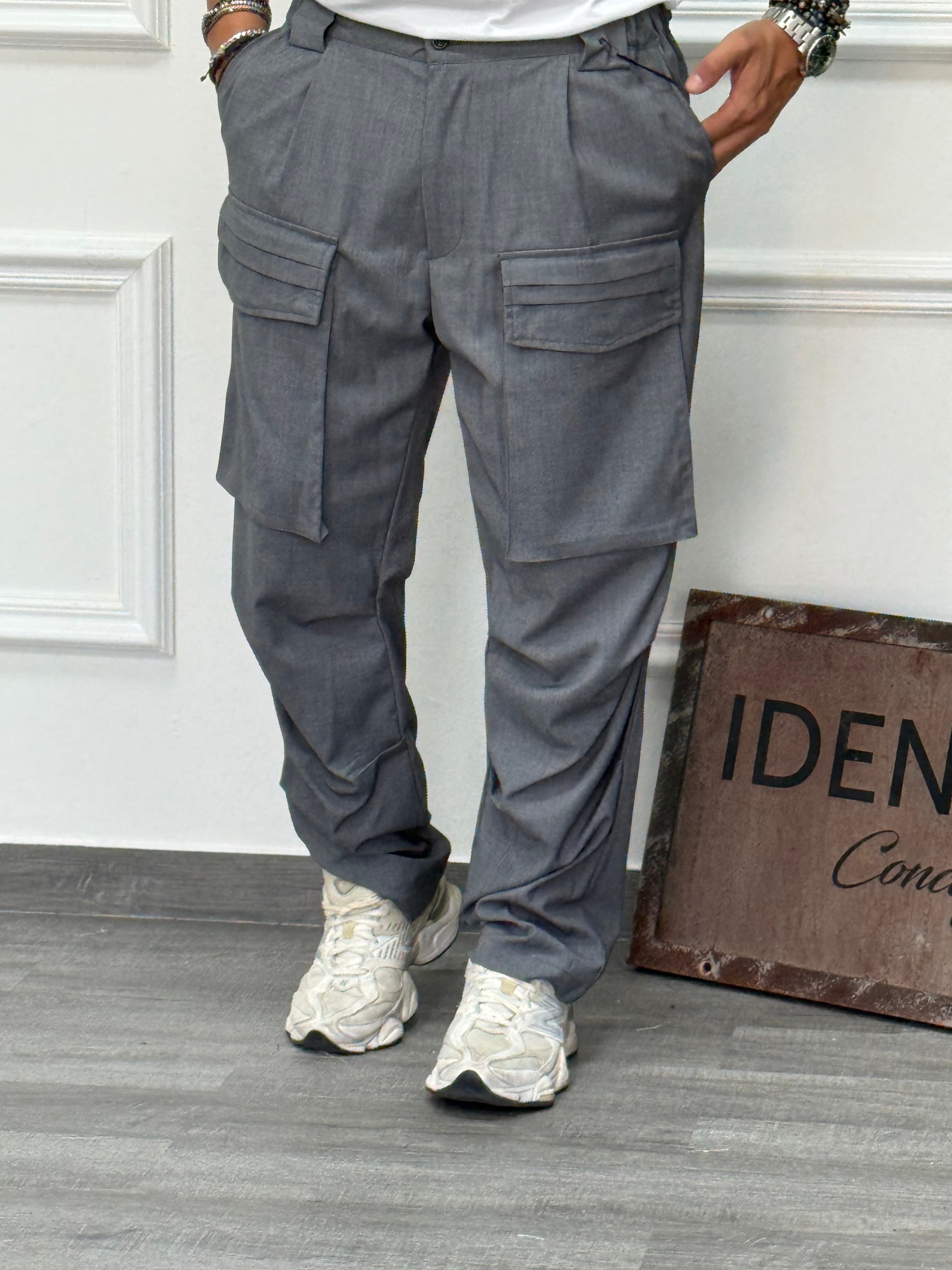 PANTALONE GREG GRIGIO TASCONATO NEW JOB BRAND