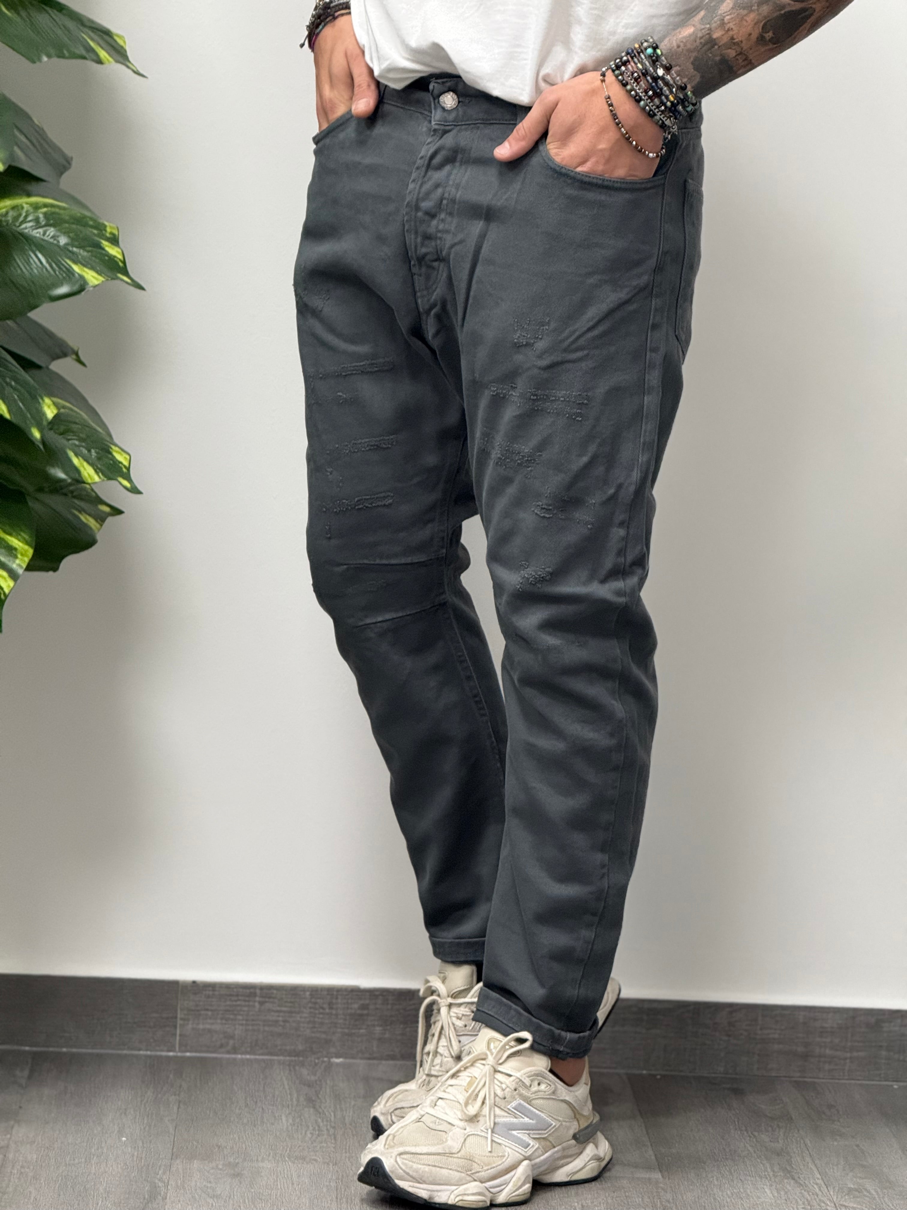 JEANS BULL GRIGIO NEW JOB BRAND