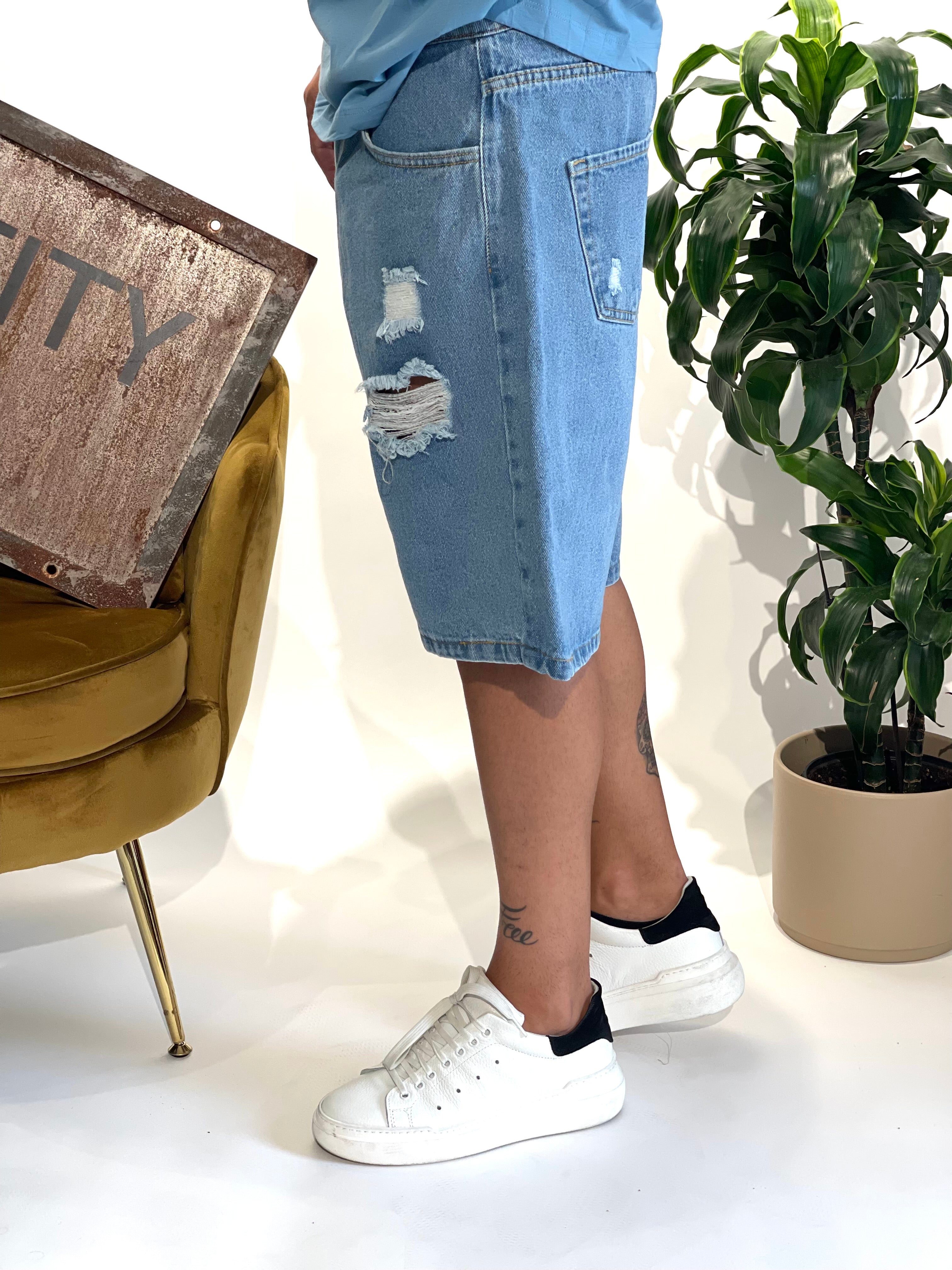 BERMUDA JEANS STRAPPI NJB