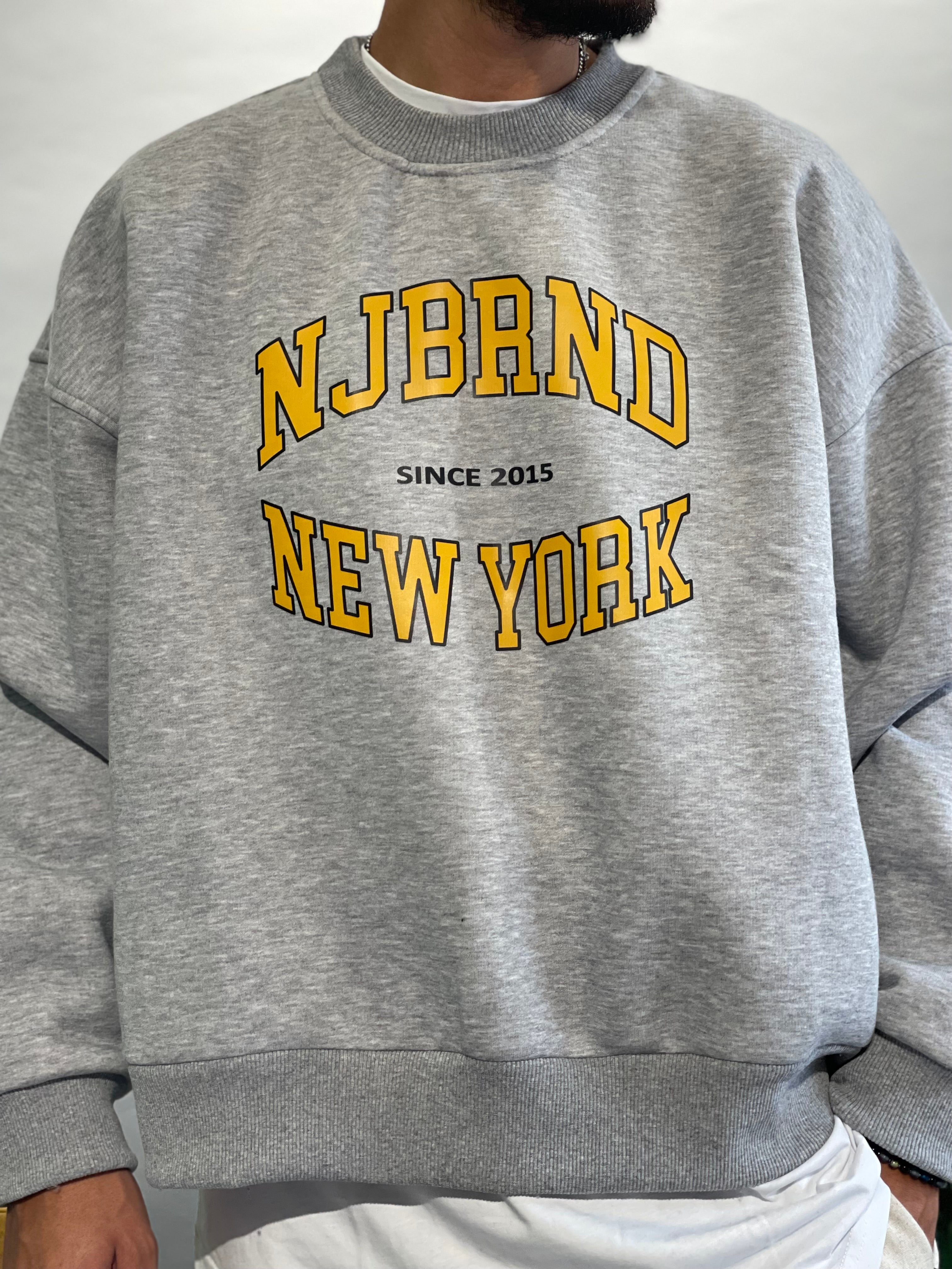 FELPA OVERSIZE BASKET GRIGIO NEW JOB BRAND
