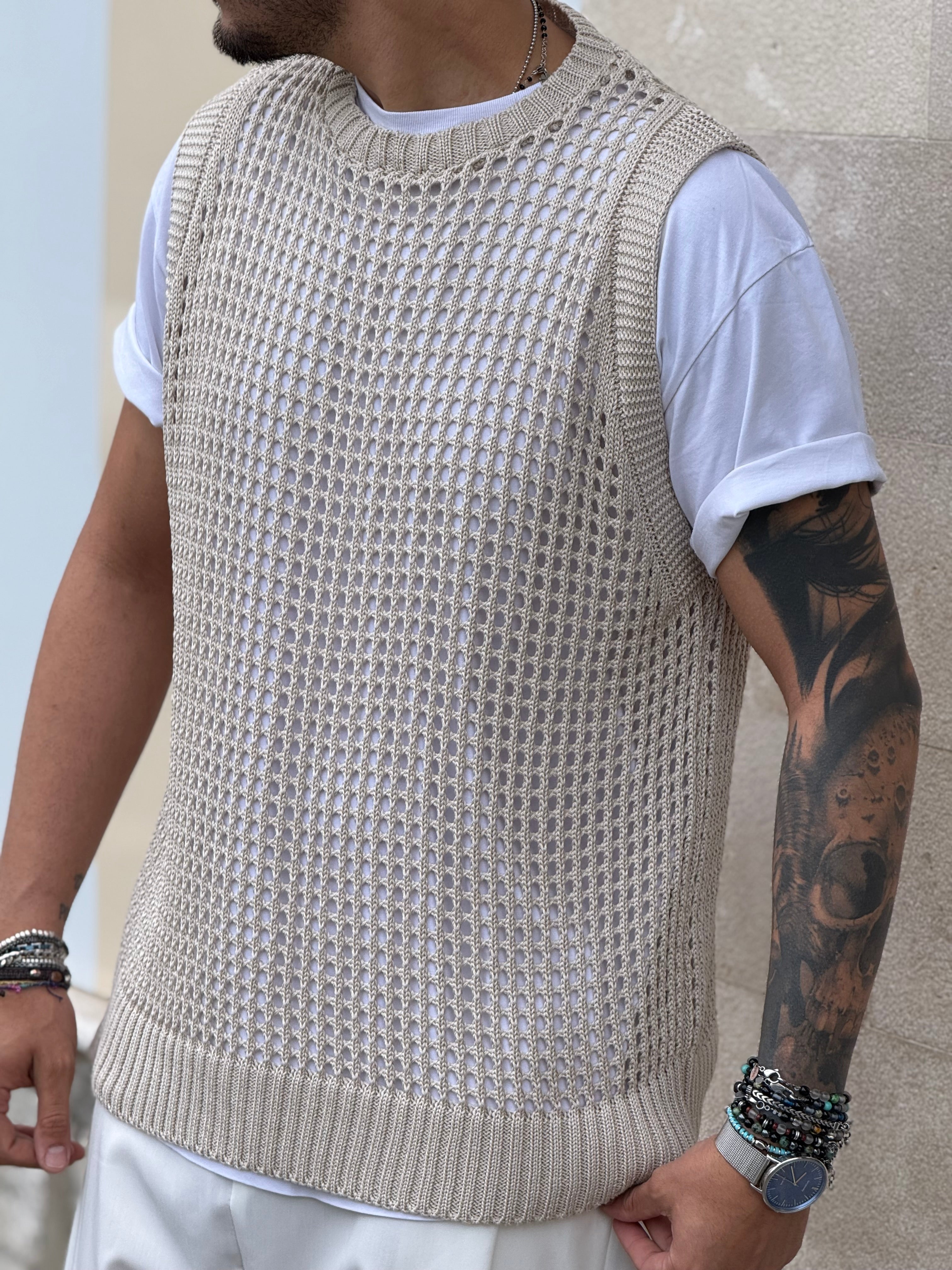 SMANICATO FORATO NEW JOB BRAND BEIGE