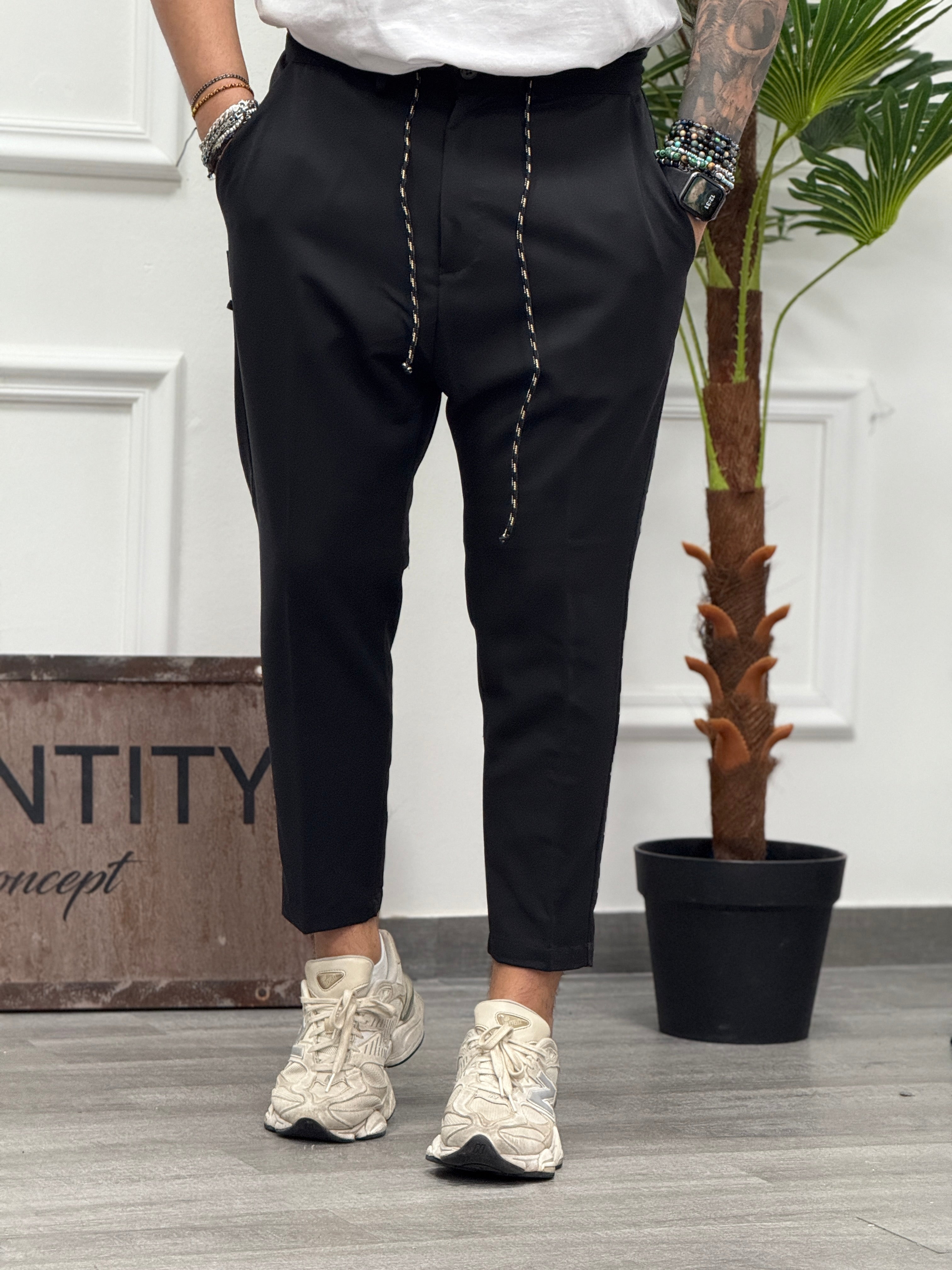 PANTALONE BRIAN NERO NEW JOB BRAND