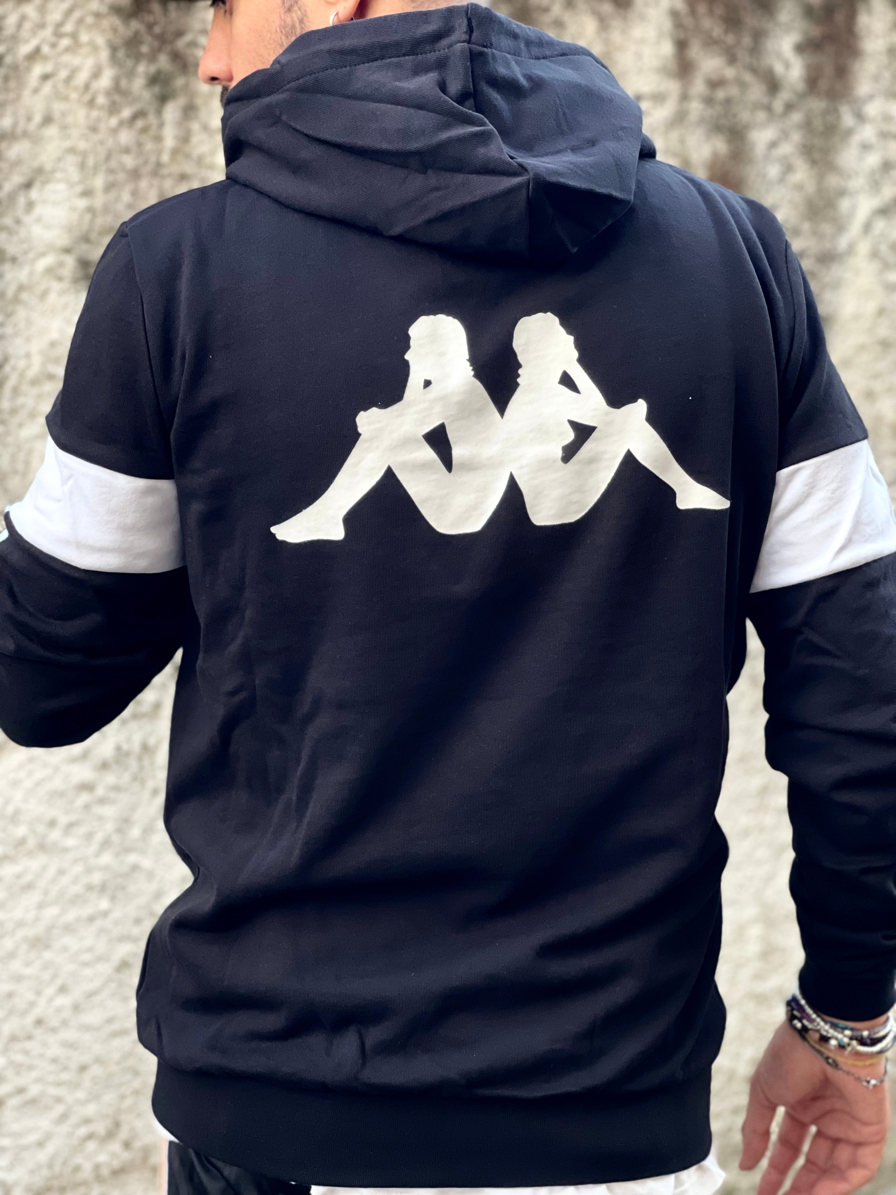 FELPA CAPPUCCIO KAPPA CON BANDA