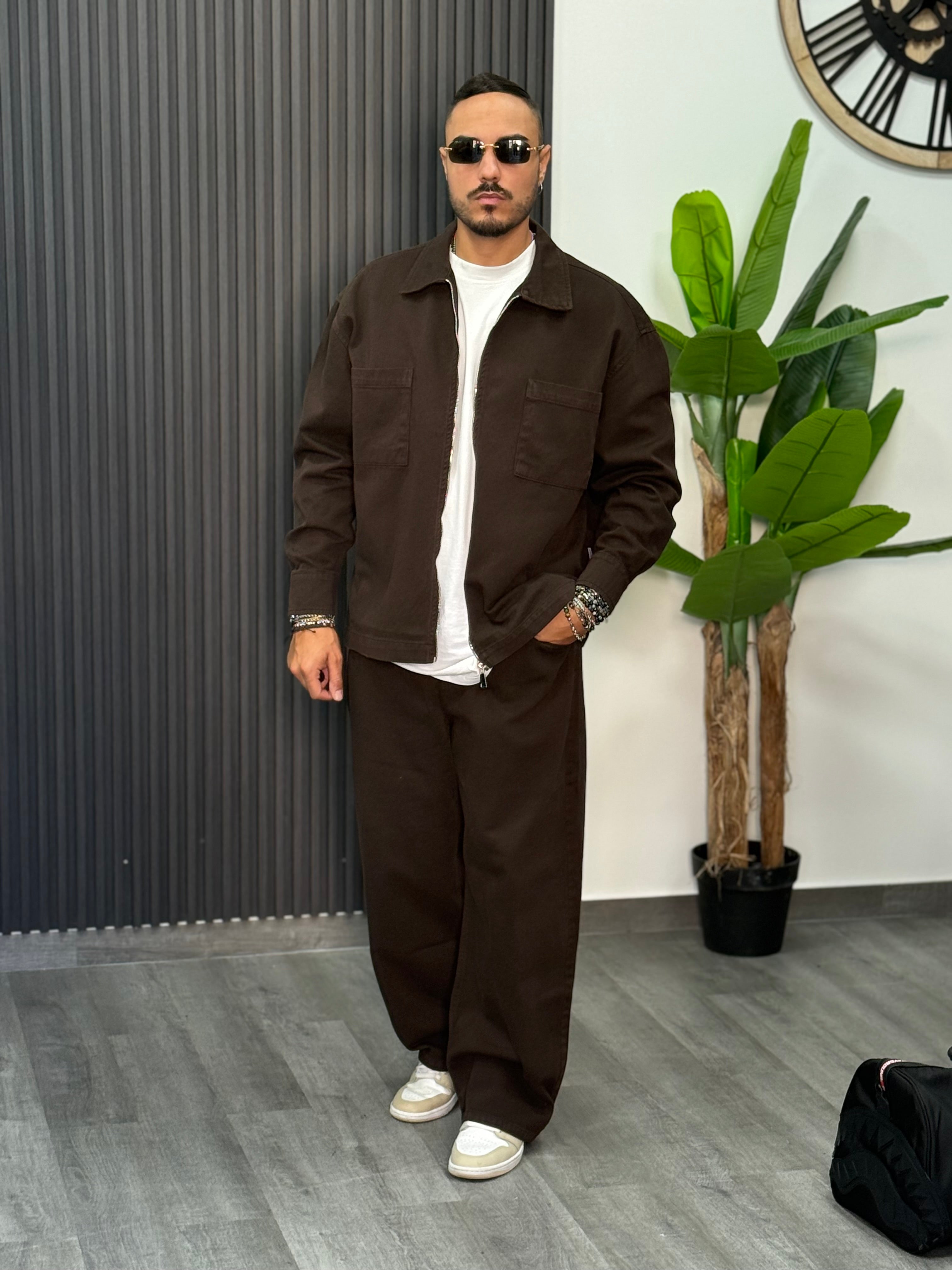 Coordinato Jeans Baggy New Job Brand Moro