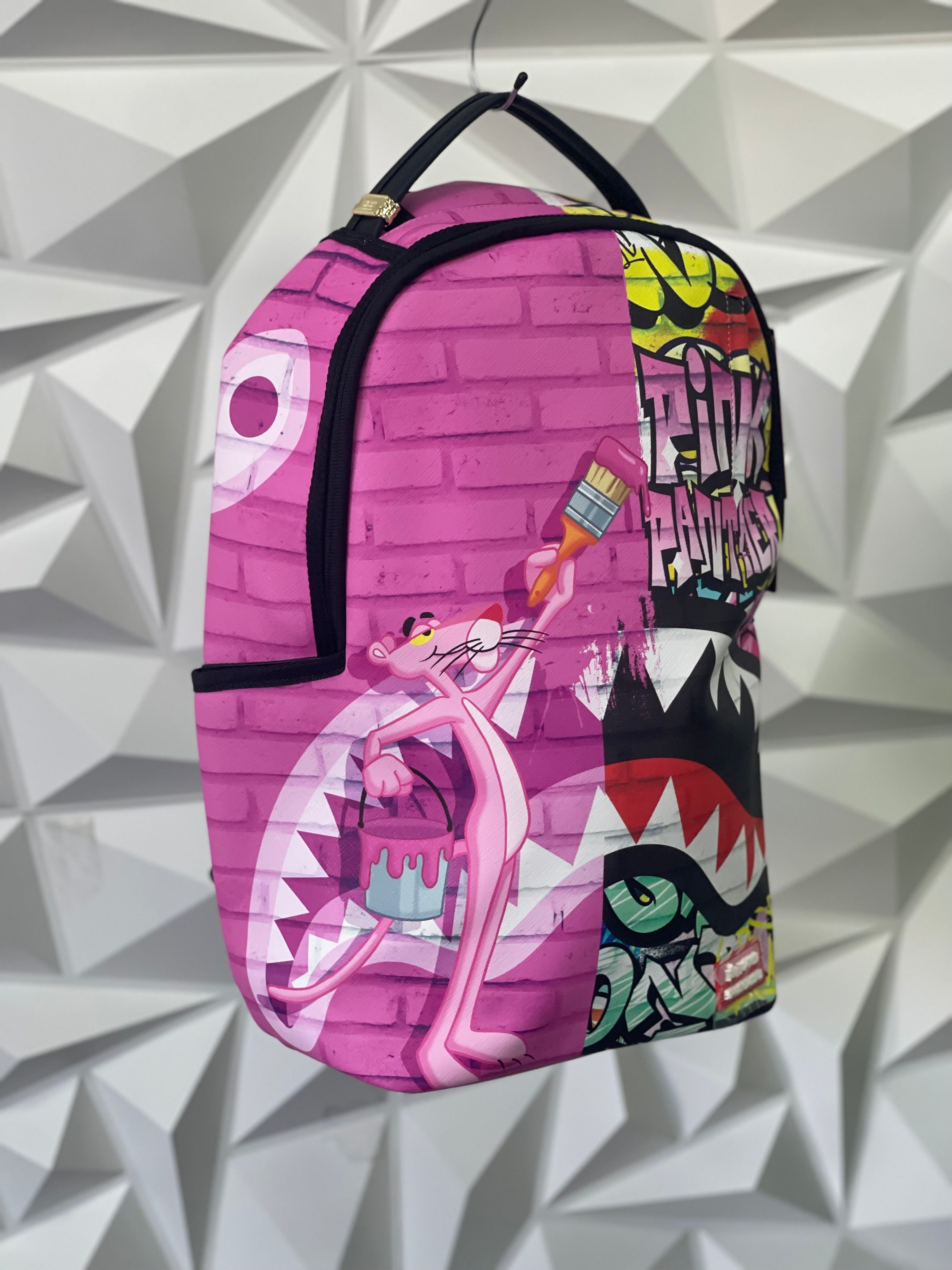 PINK PANTER PAINTIG OVER GRAFFITI SPRAYGROUND