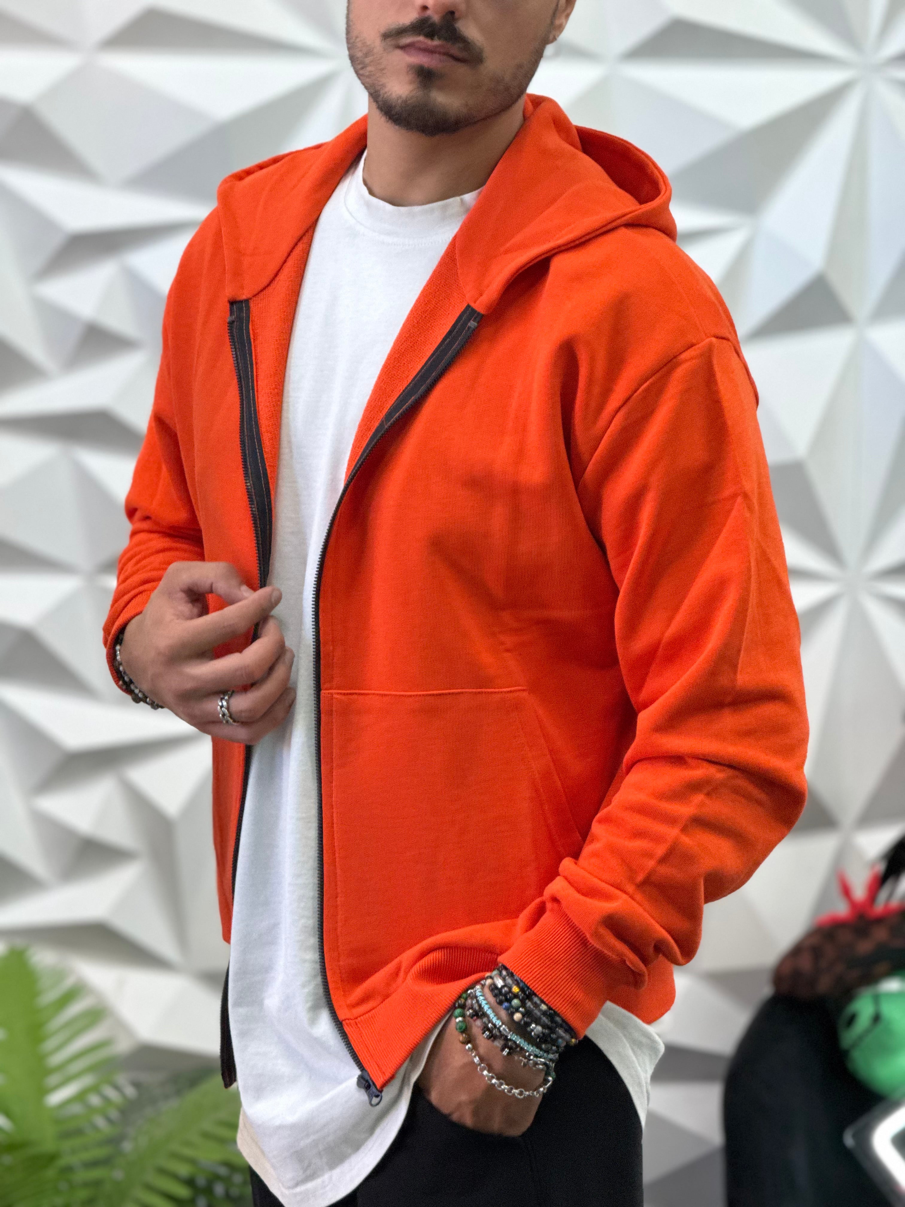 Felpa con zip New job brand
