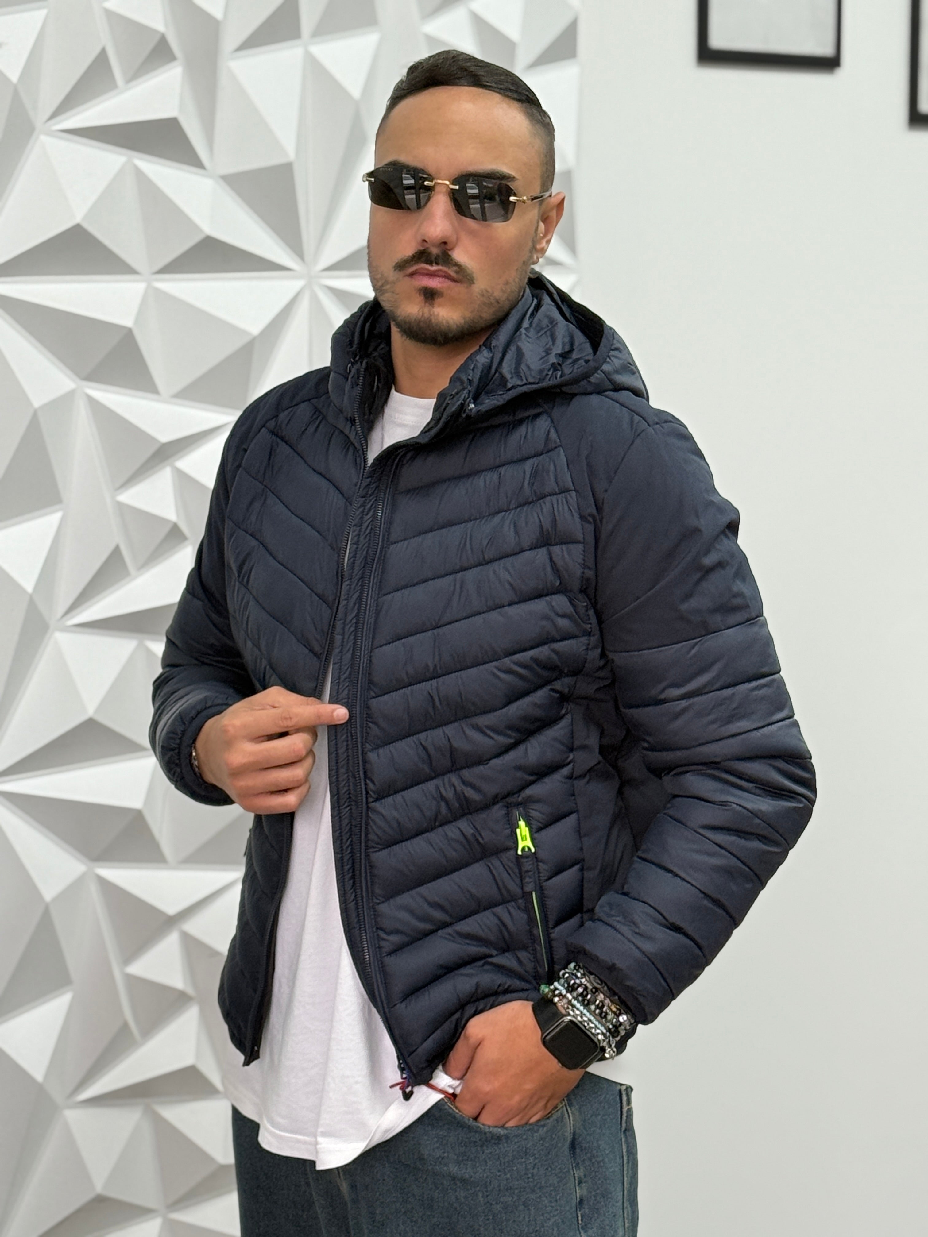 BOMBER HIRO BLU DOPPIOTESSUTO