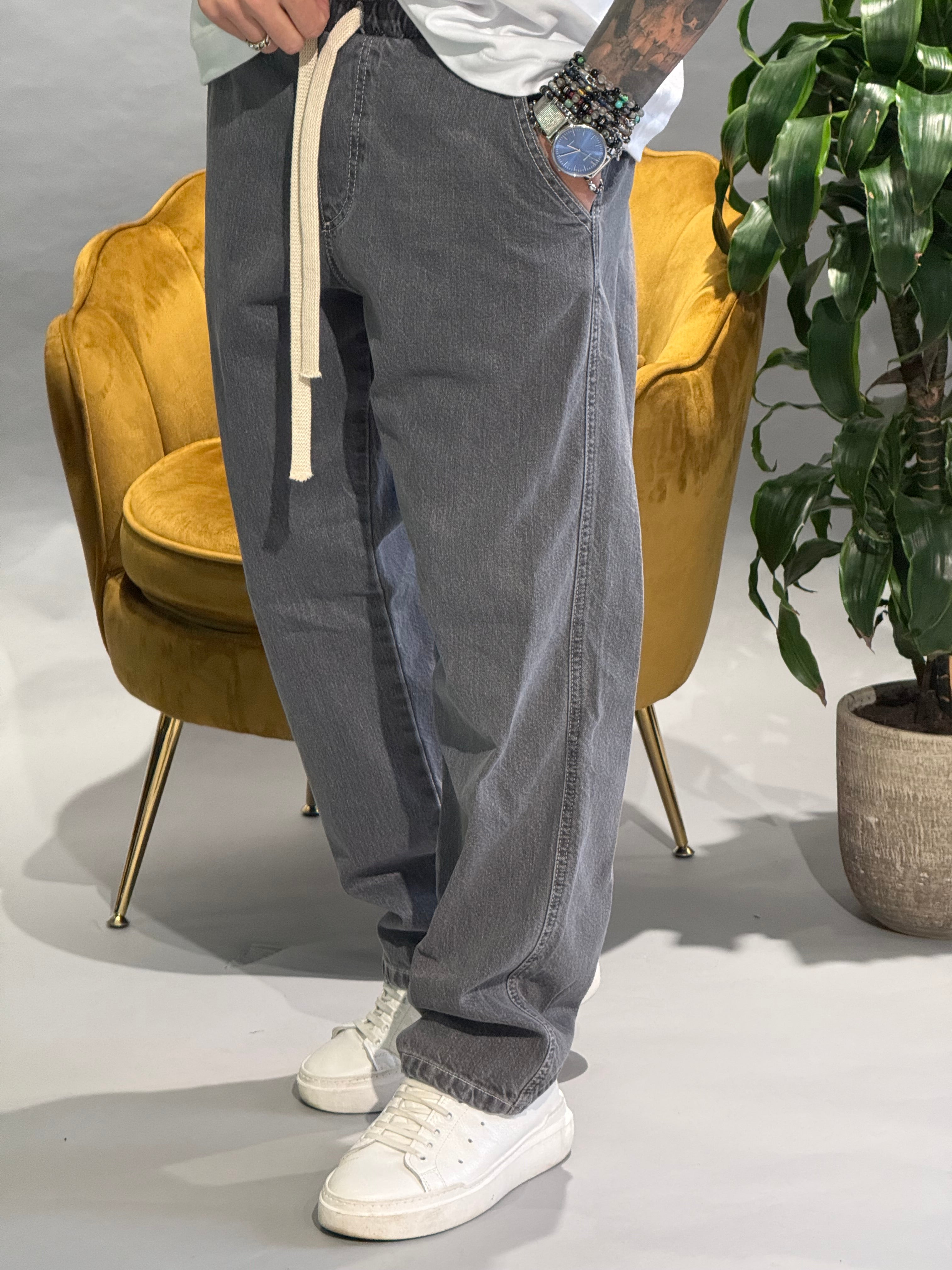 PANTALACCIO JEANS CANARIA FONDO AMPIO NEW JOB BRAND