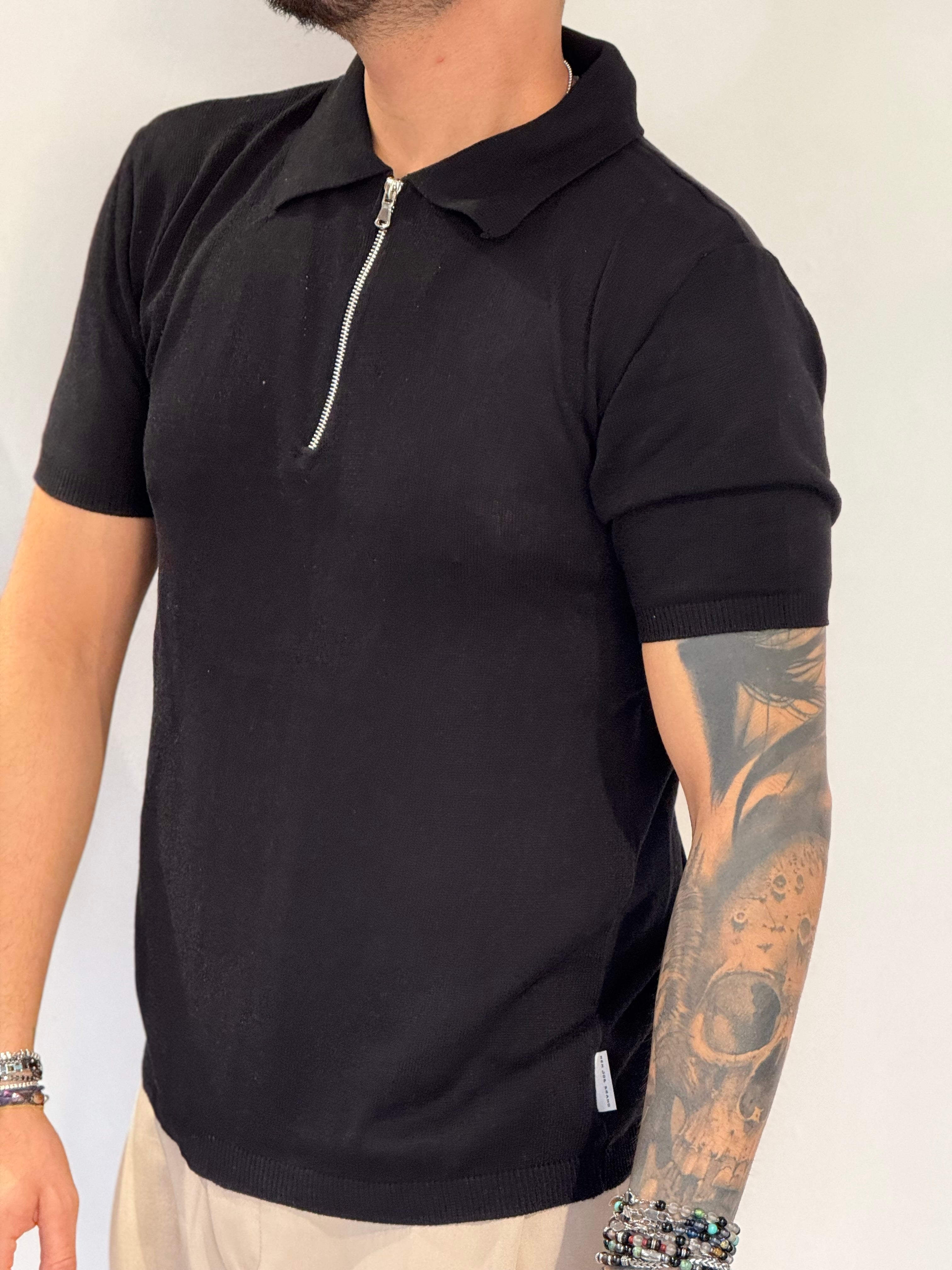 Polo zip in filo new job brand