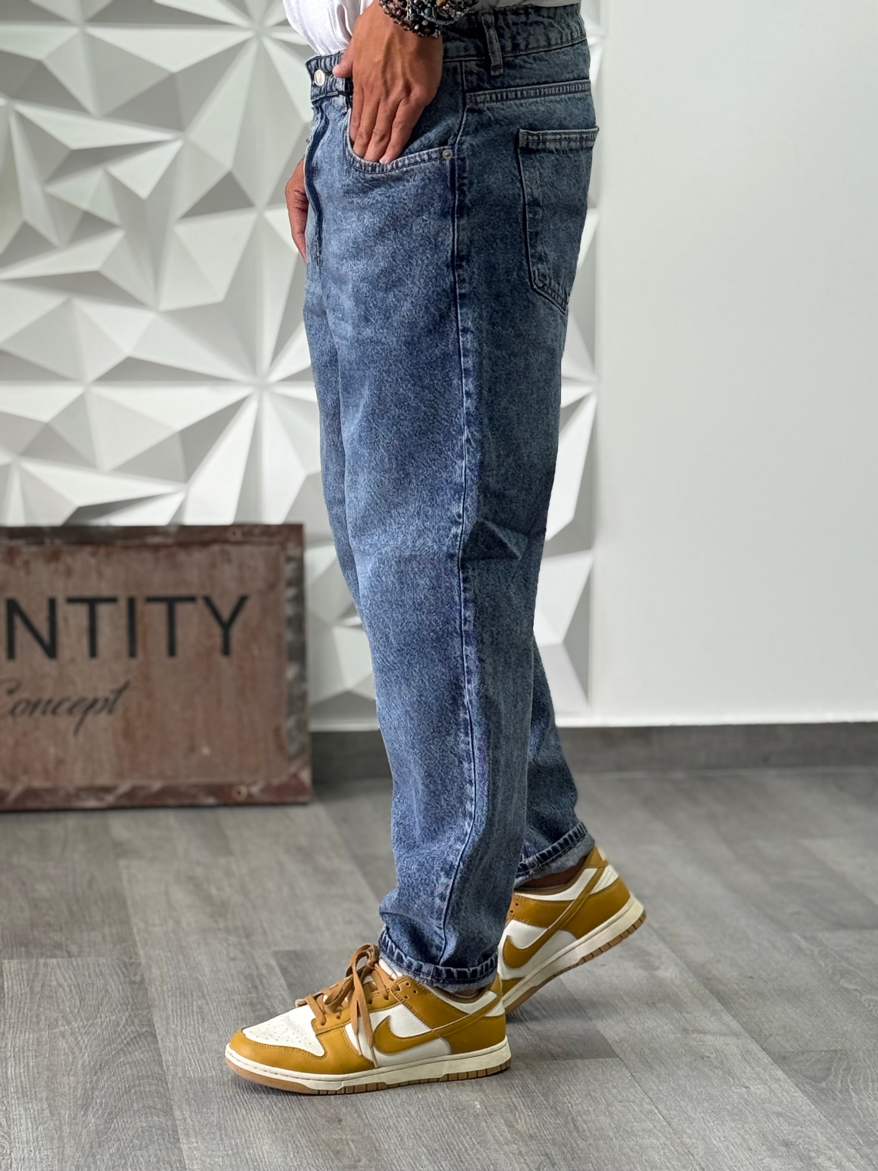 JEANS SAN PEDRO MARMORIZZATO SCURO NEW JOB BRAND