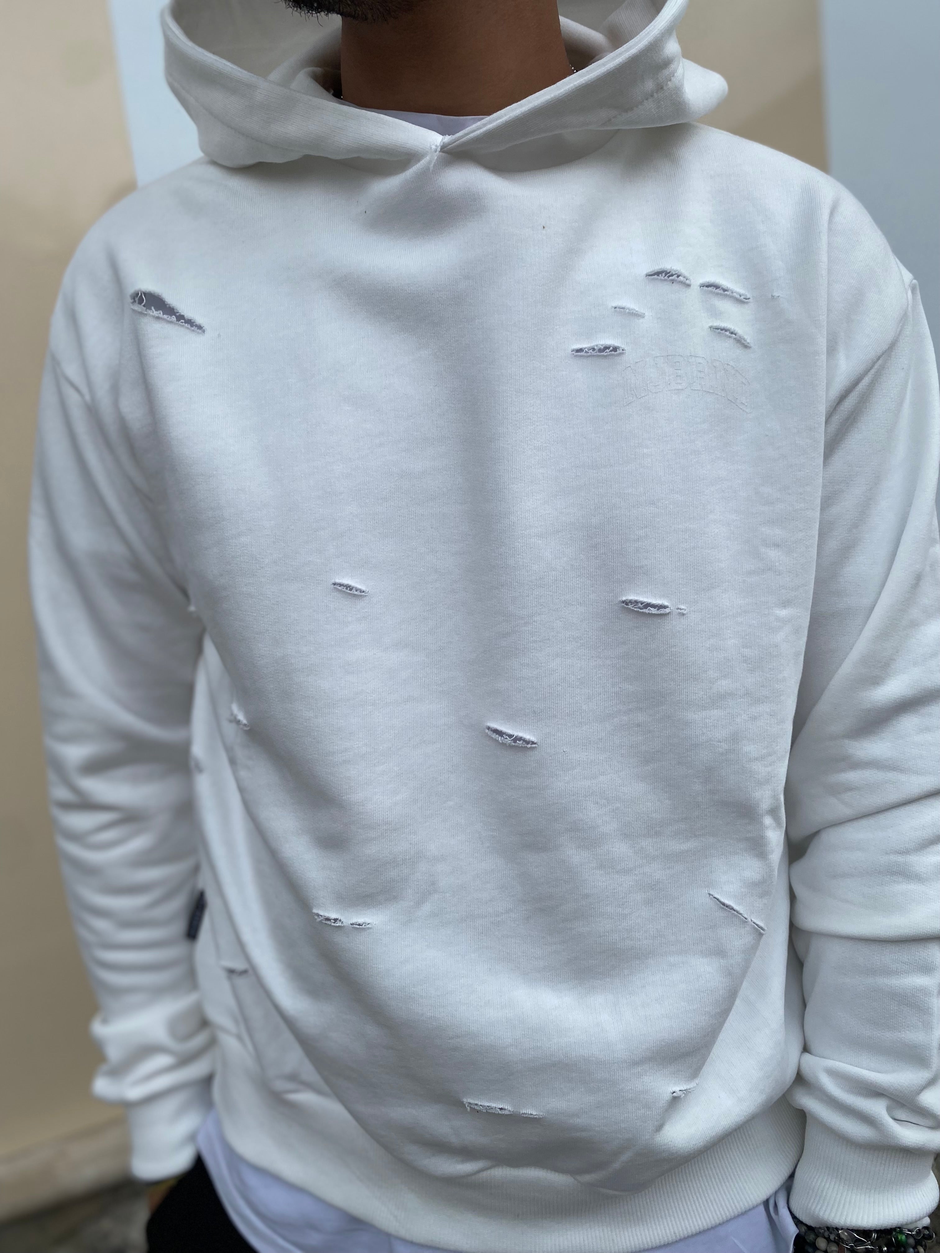 Felpa NJB con strappi