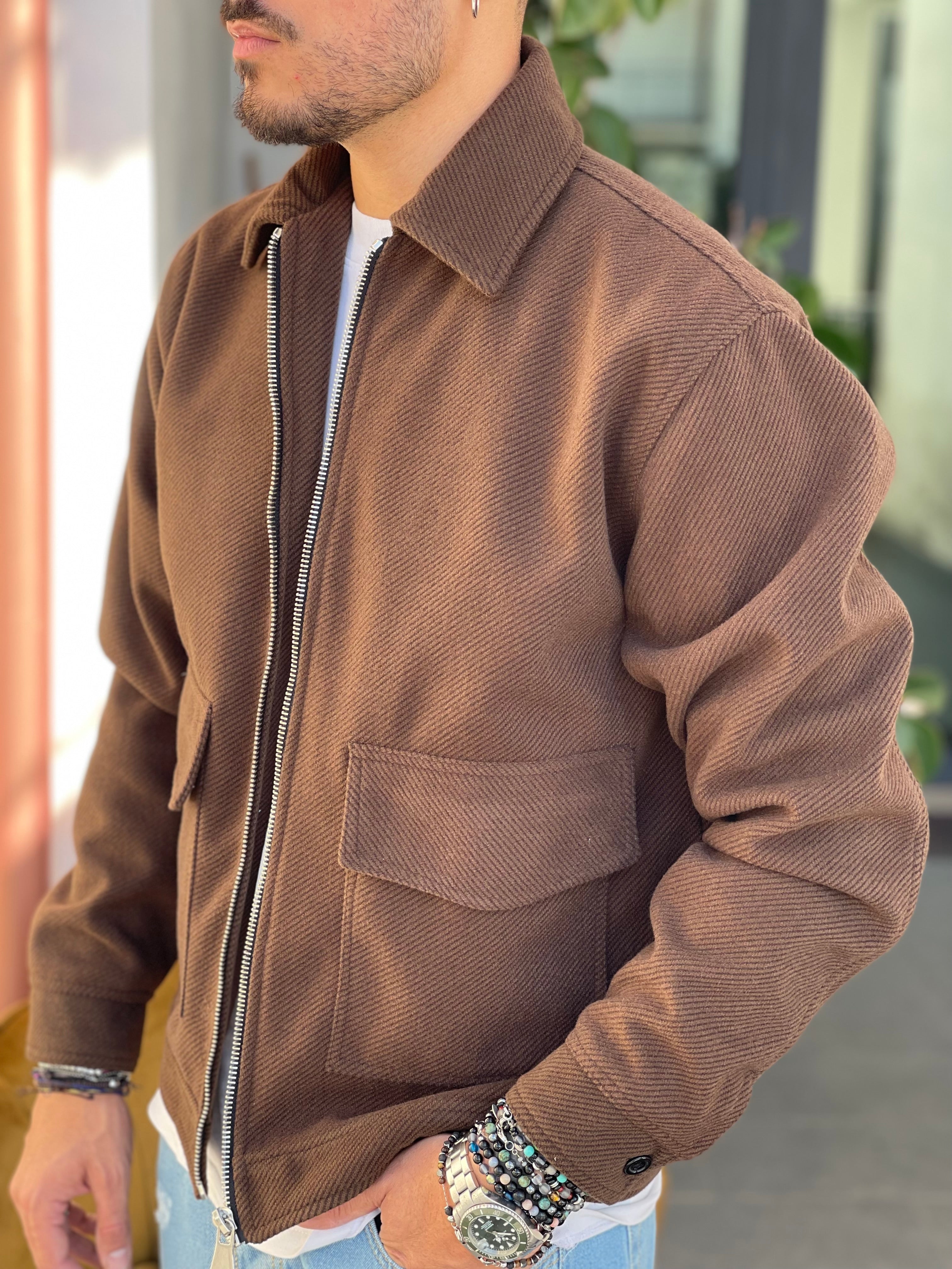 JACKET CARGO COATARA MARRONE NEW JOB BRAND