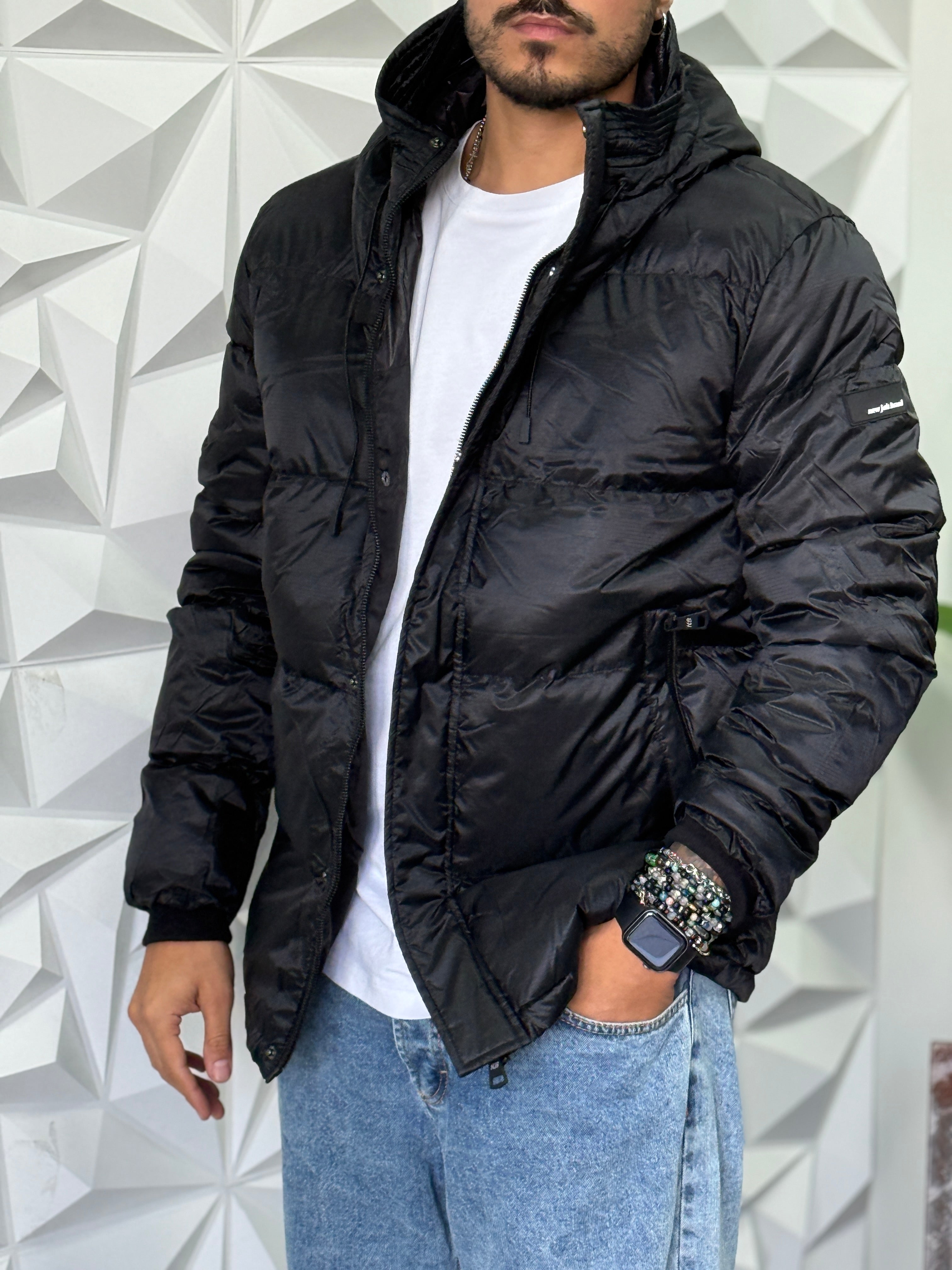 BOMBER CAPPUCCIO NERO NEW JOB BRAND