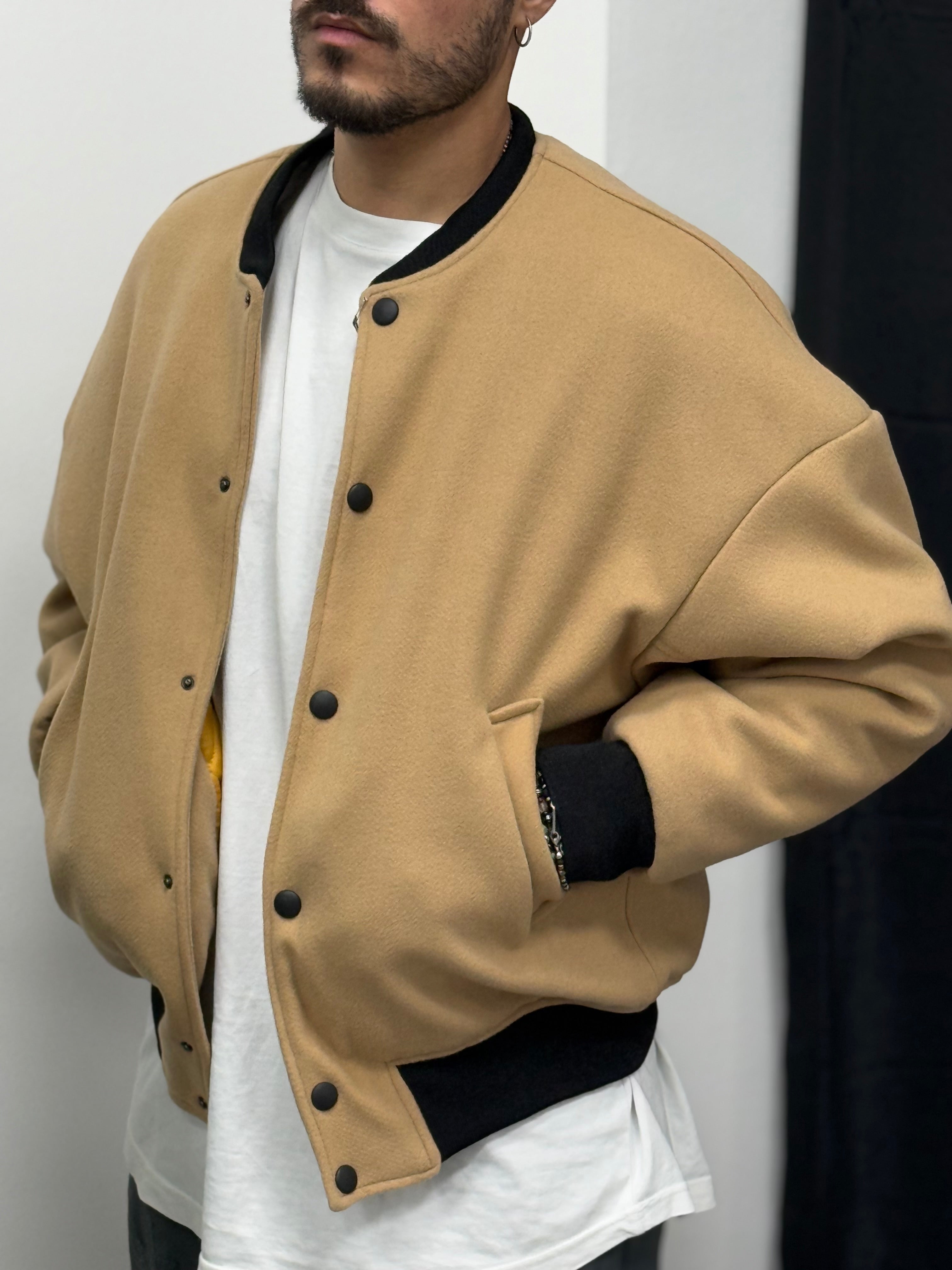 COLLEGE OVERSIZE FRAINS CAMEL