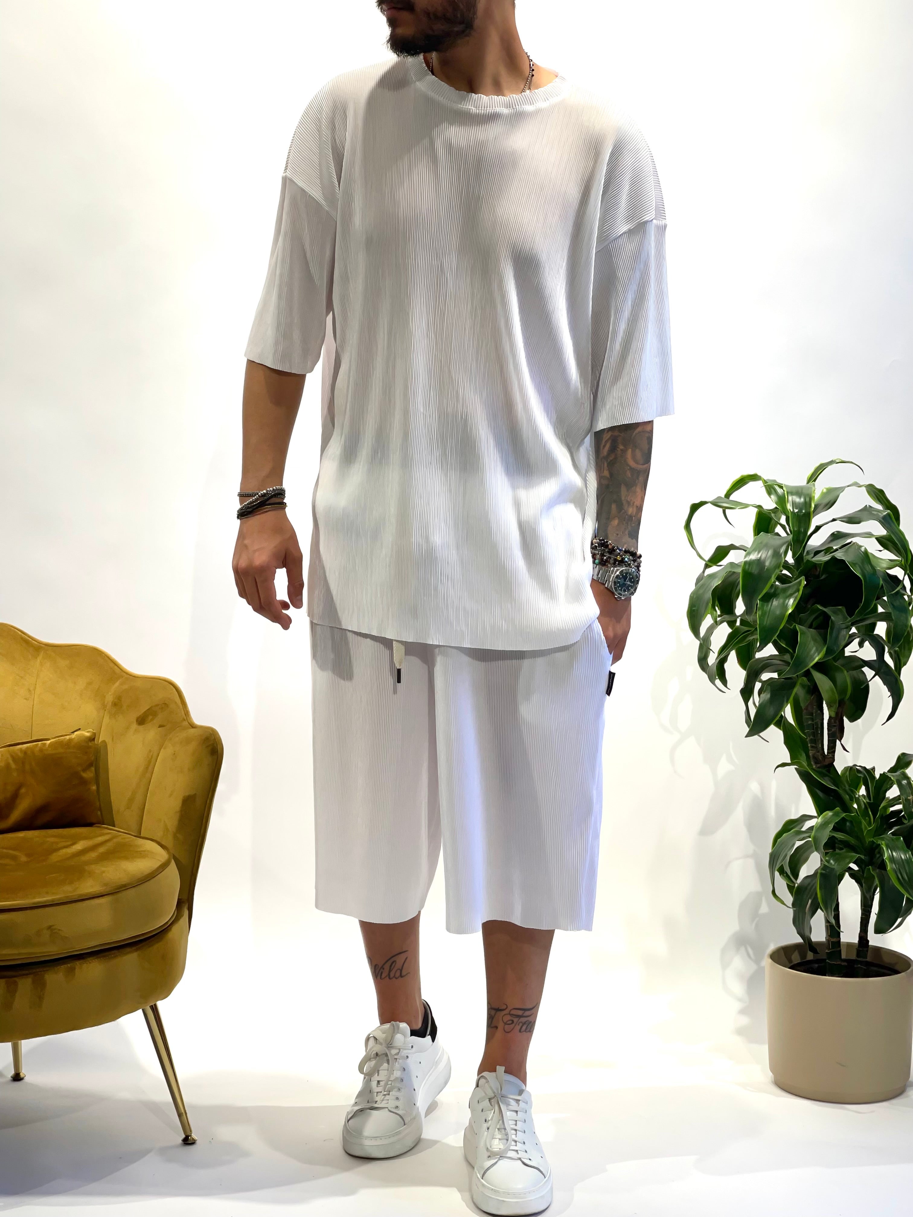 Coordinato PLISSETTATO Bianco