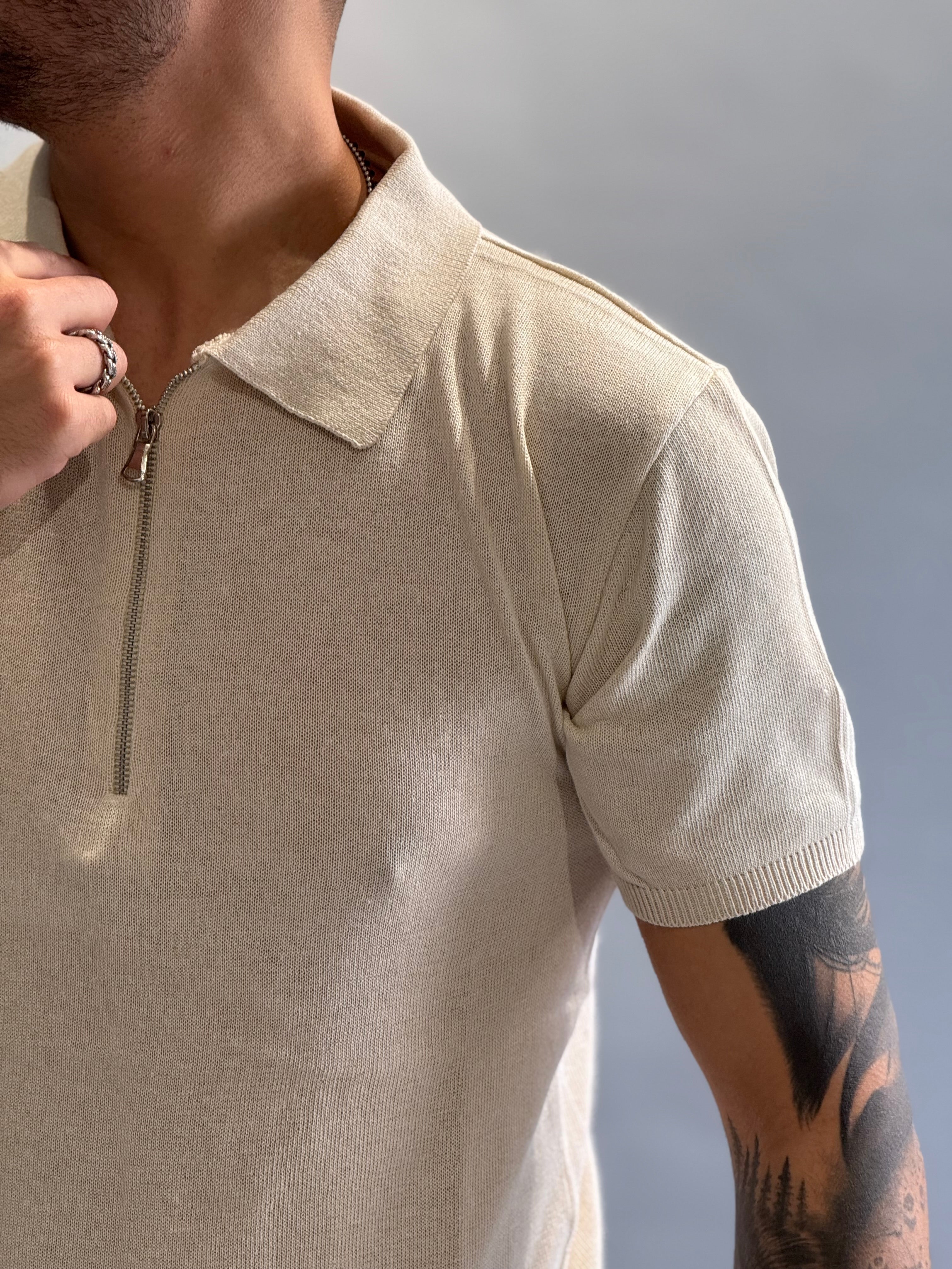 Polo zip in filo new job brand