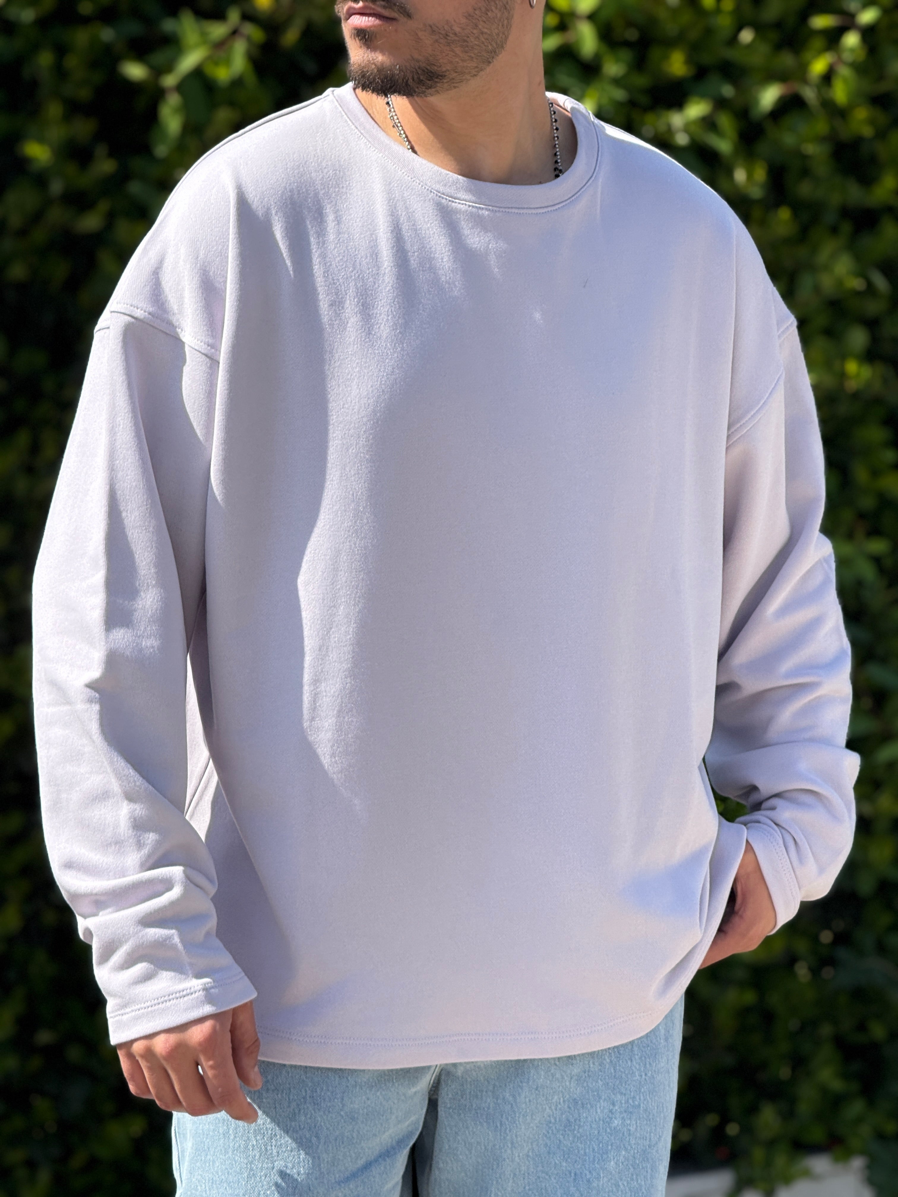 Shirt 300gr over lilla new Job Brand