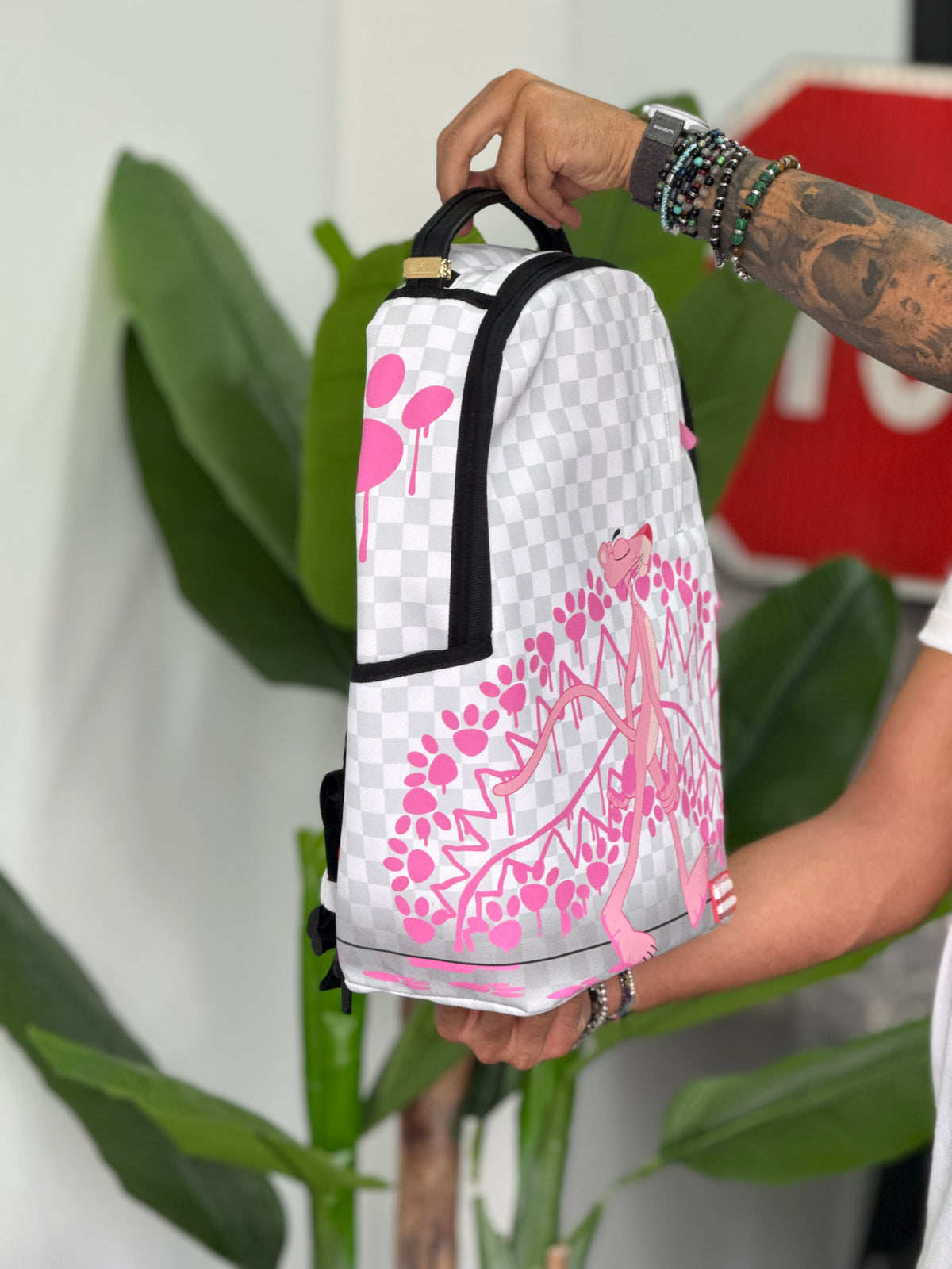 PINK PANTHER PAWPRINTS BACKPACK