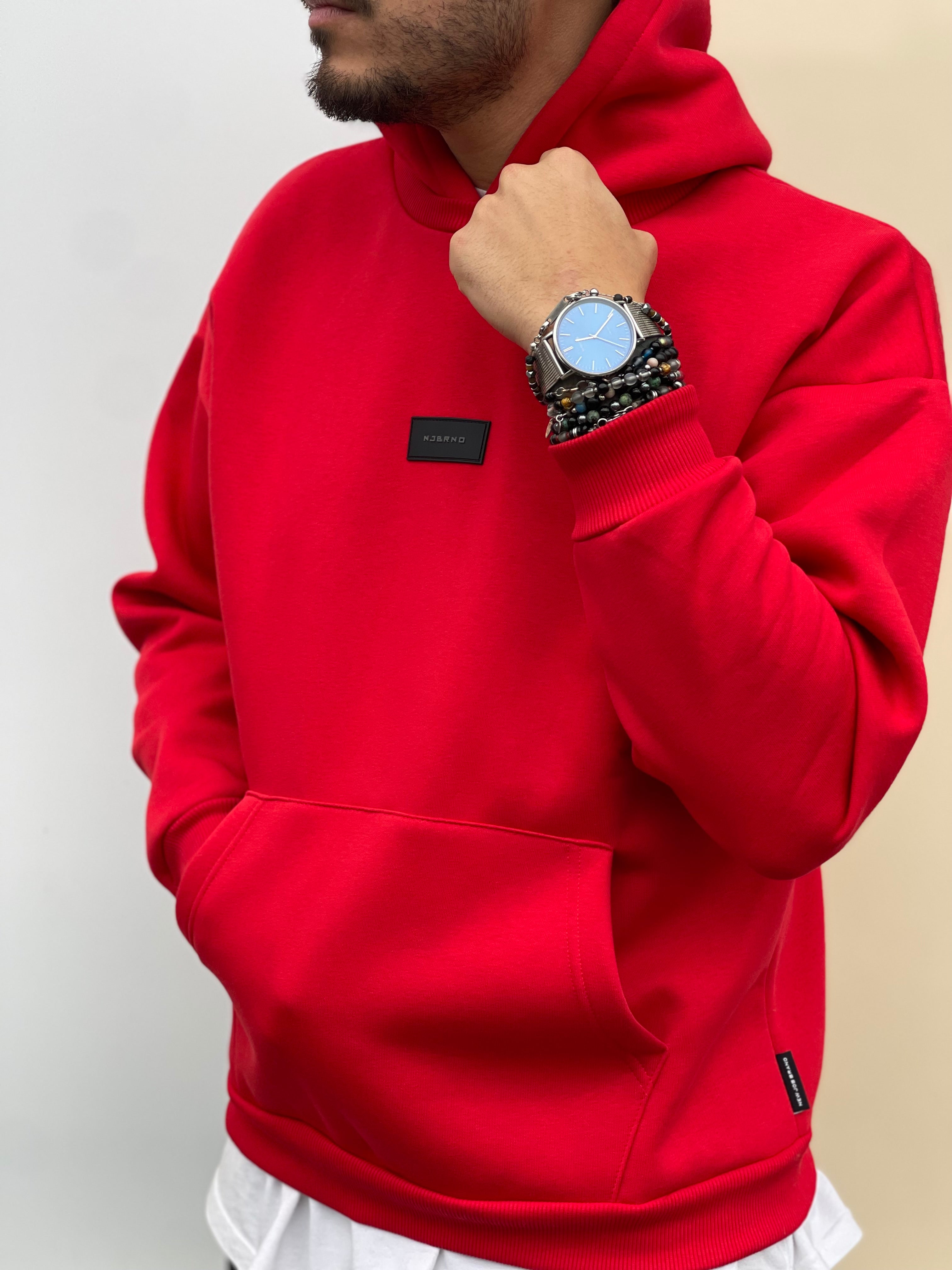 FELPA PETCH NEW JOB BRAND ROSSA