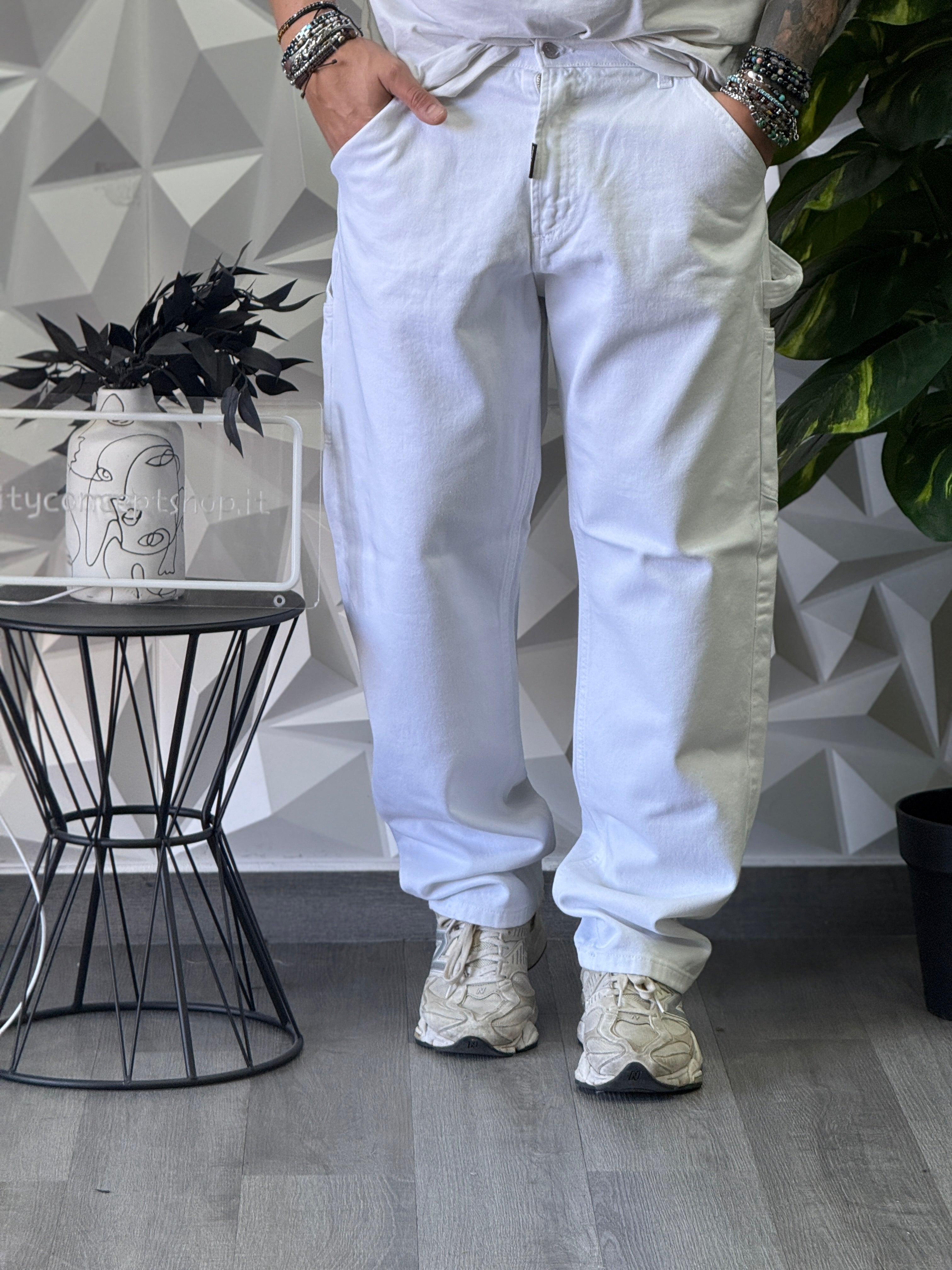 JEANS MARTELLO/WORK BIANCO NEW JOB BRAND