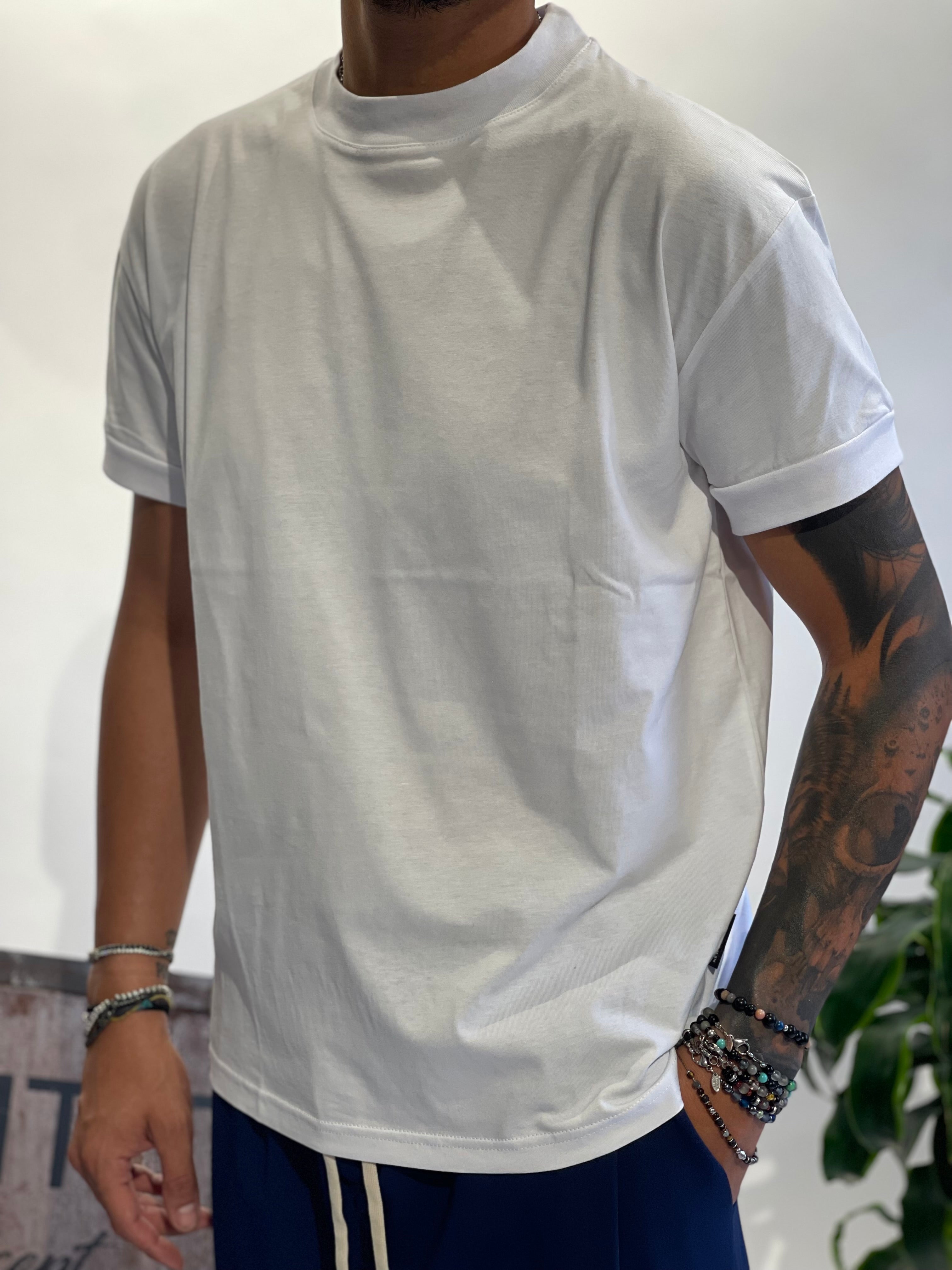 SHIRT NJB 692 MEZZOCOLLO BIANCO