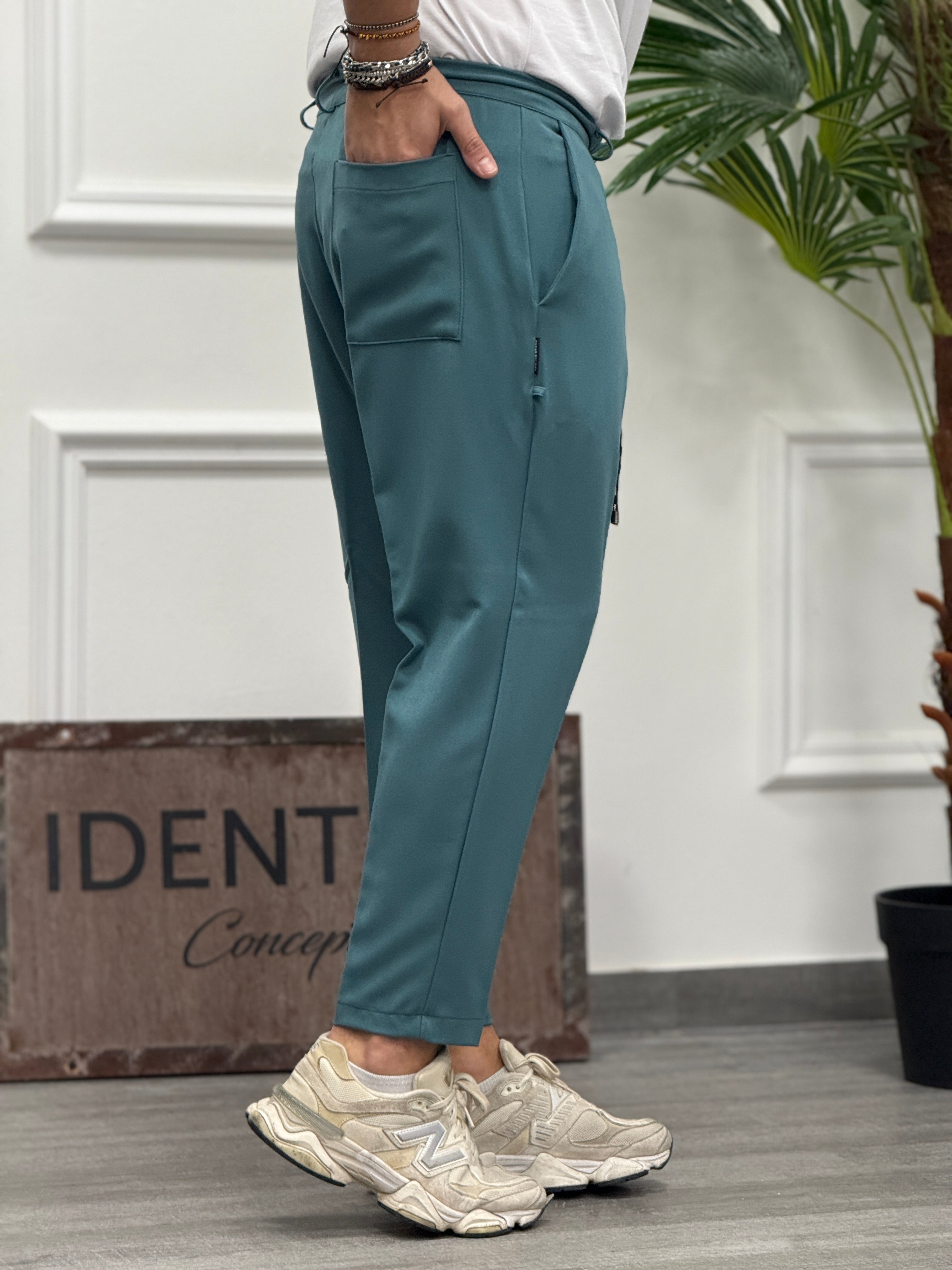 PANTALONE BRIAN VERDE ACQUA NEW JOB BRAND