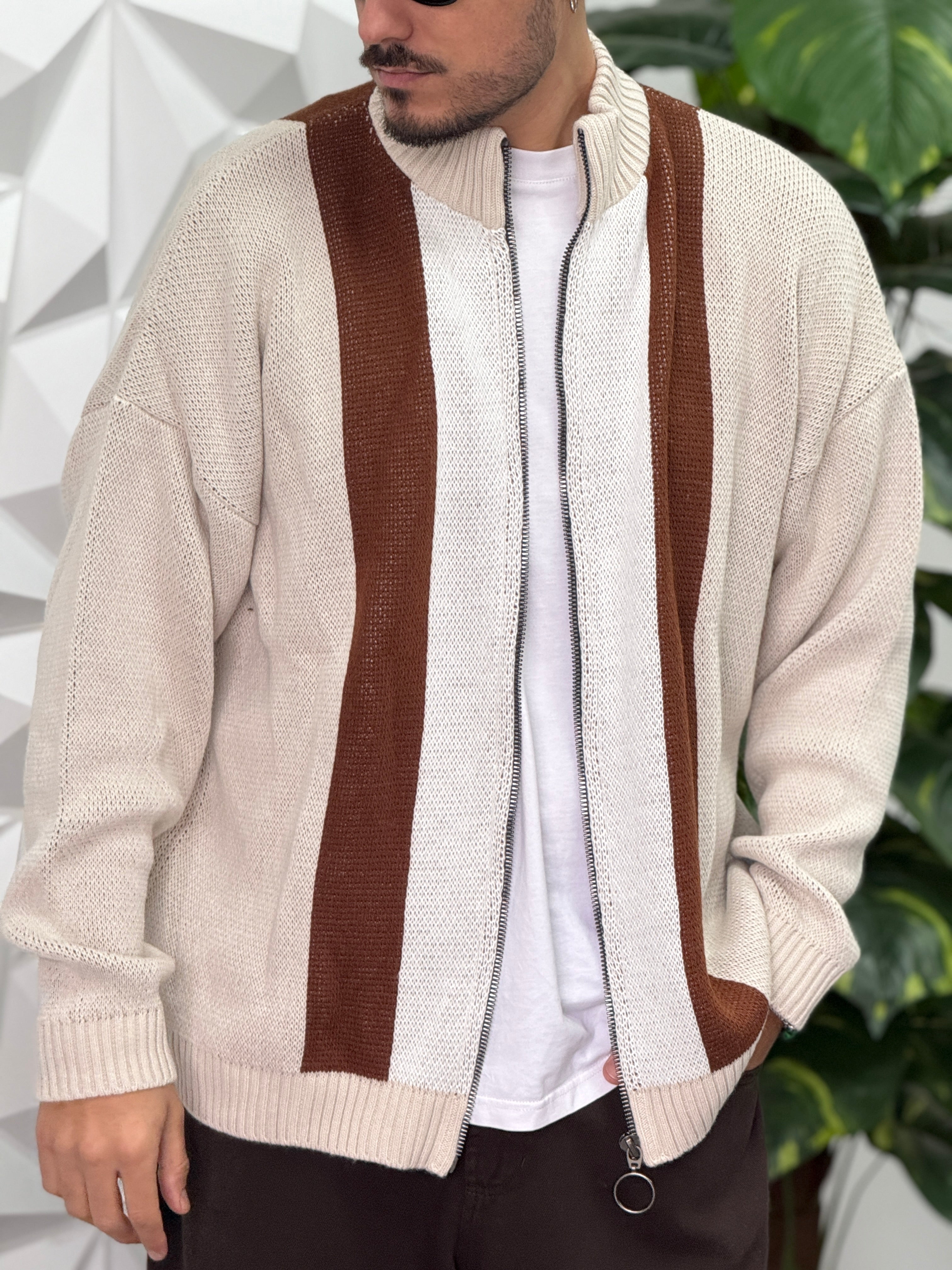 CARDIGAN ZIP MORO NEW JOB BRAND