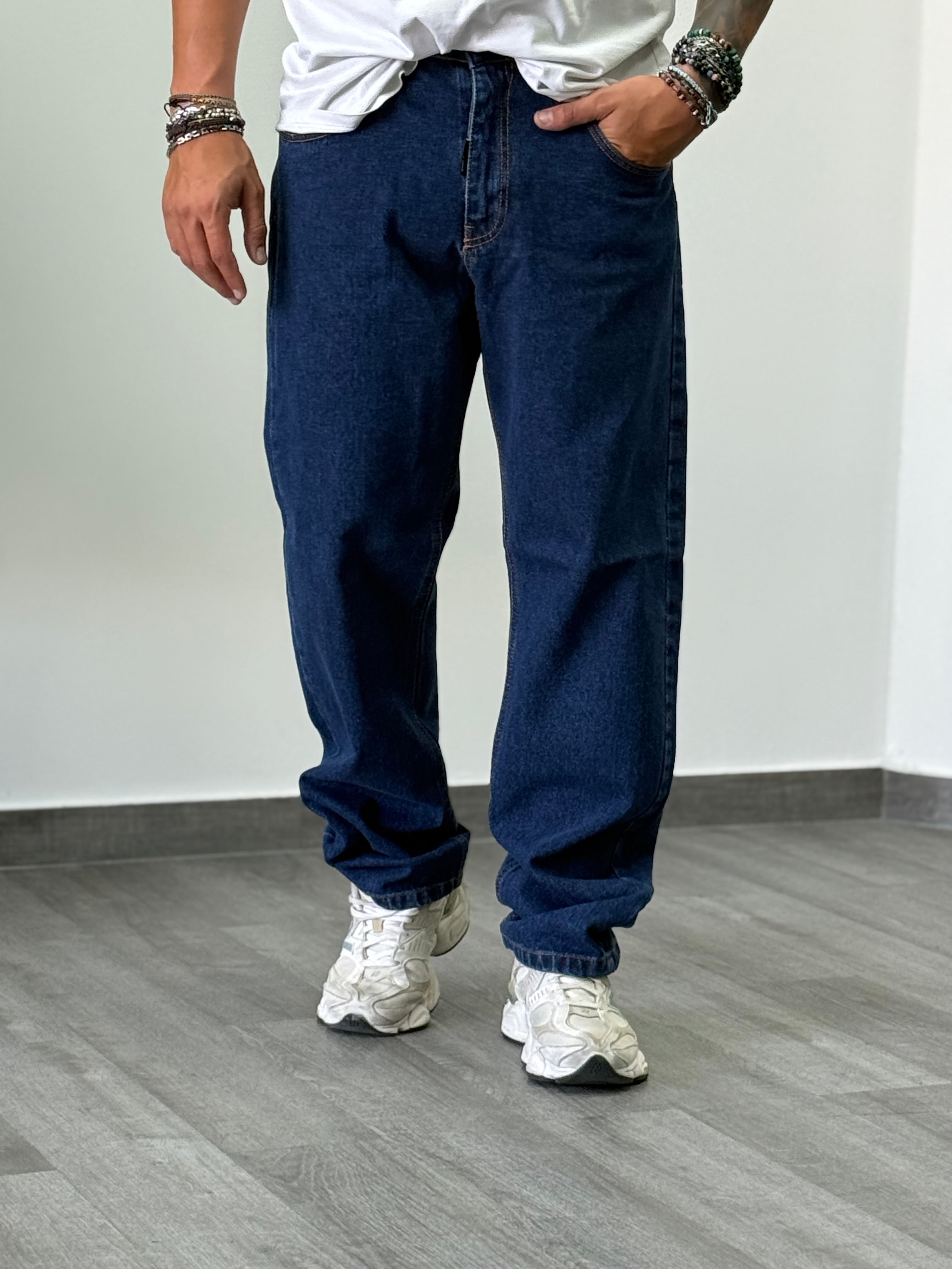 Jeans canoa blu scuro new job brand