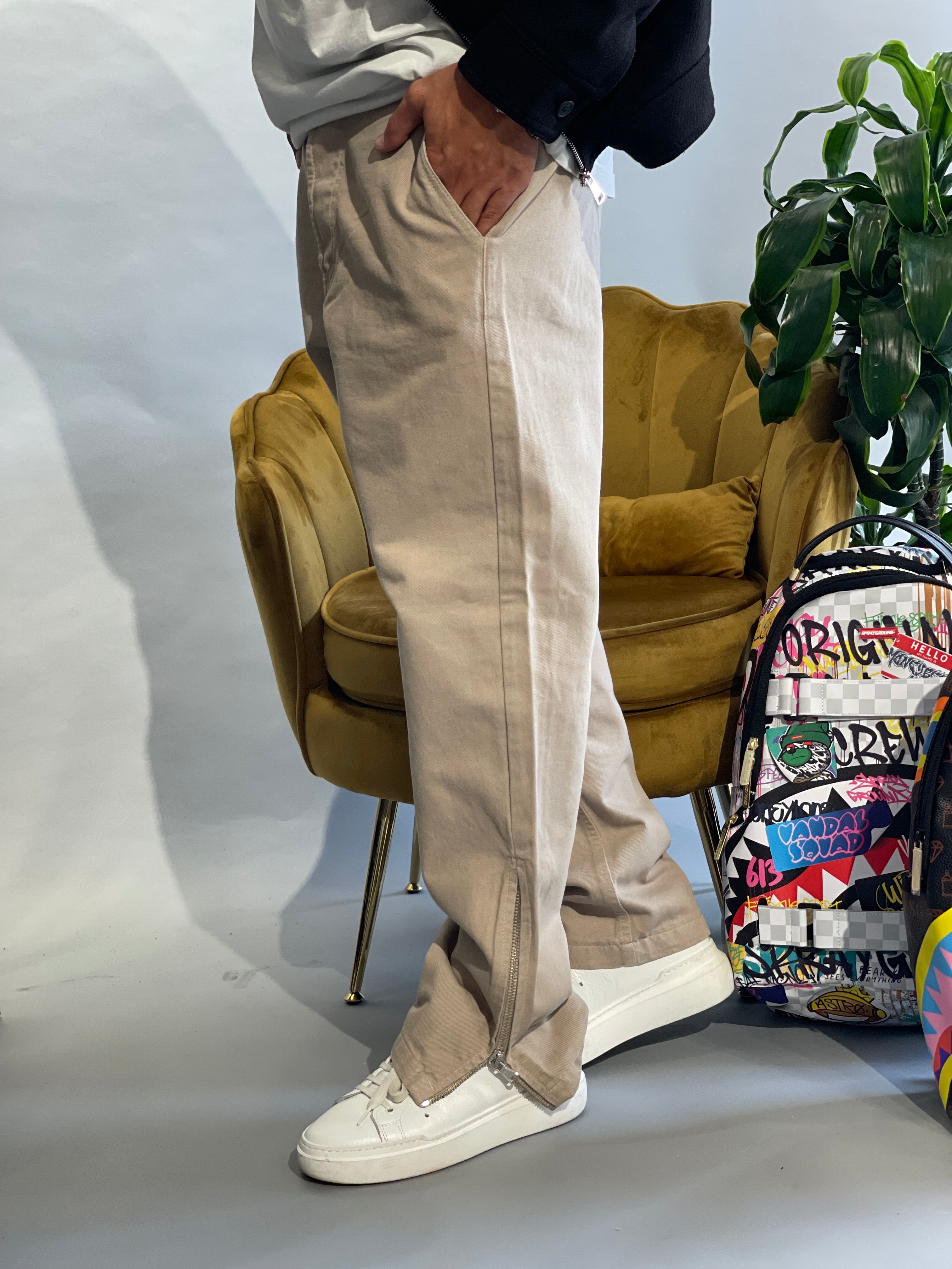 Jeans Fondo Ampio con ZIP New Job Brand