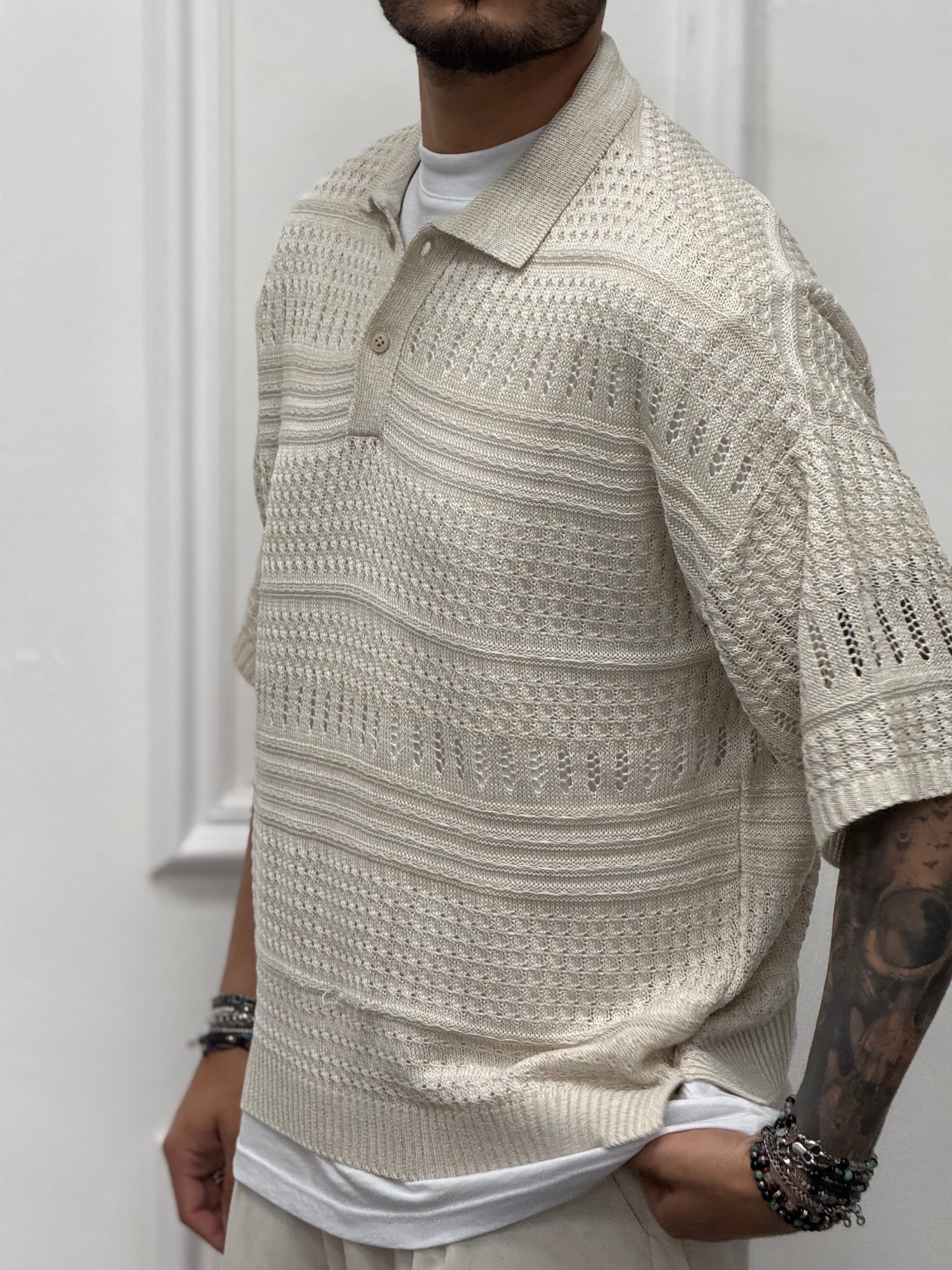 POLO OVERSIZE FORATA NEW JOB BRAND 3 colori