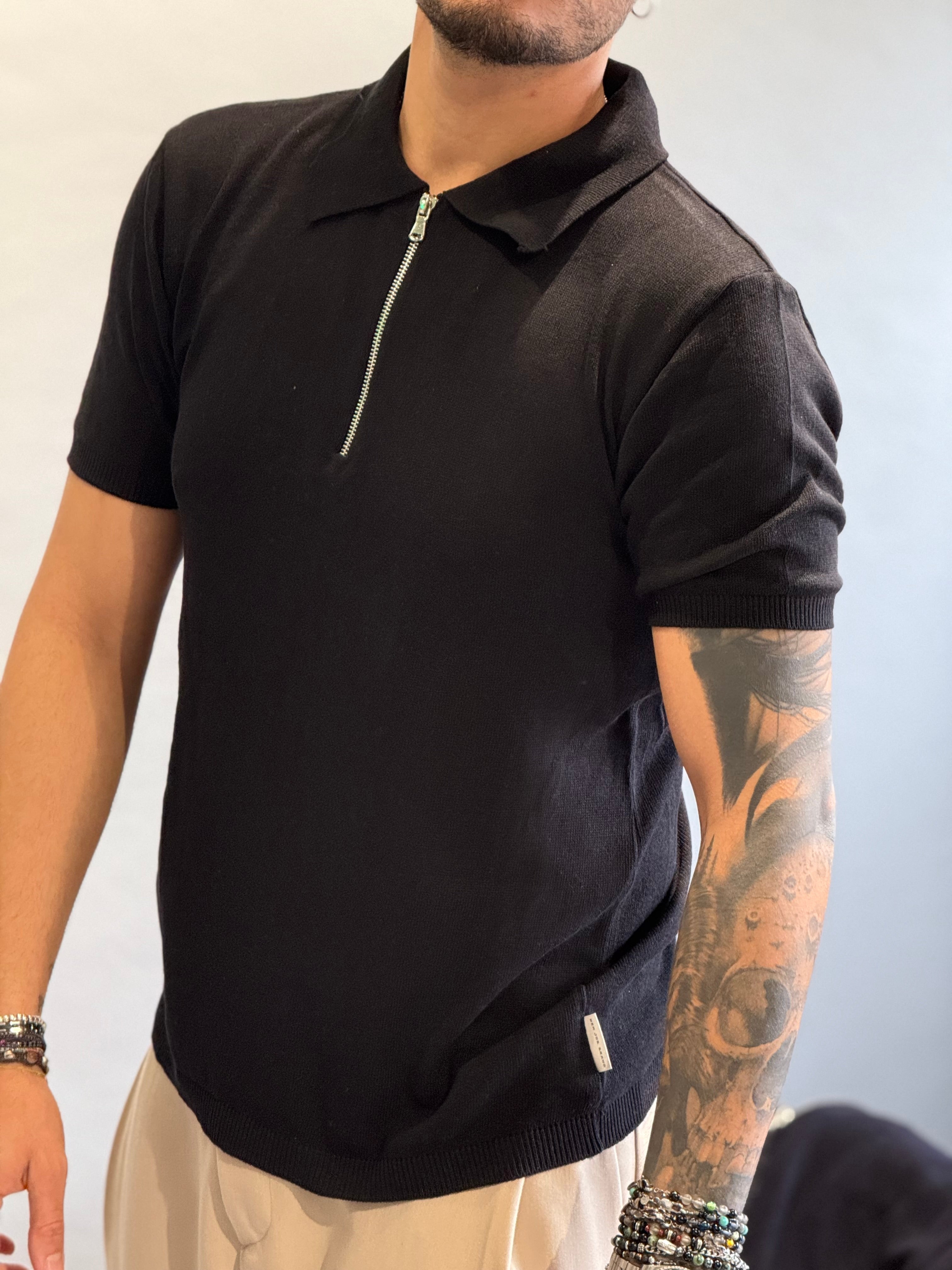 Polo zip in filo new job brand