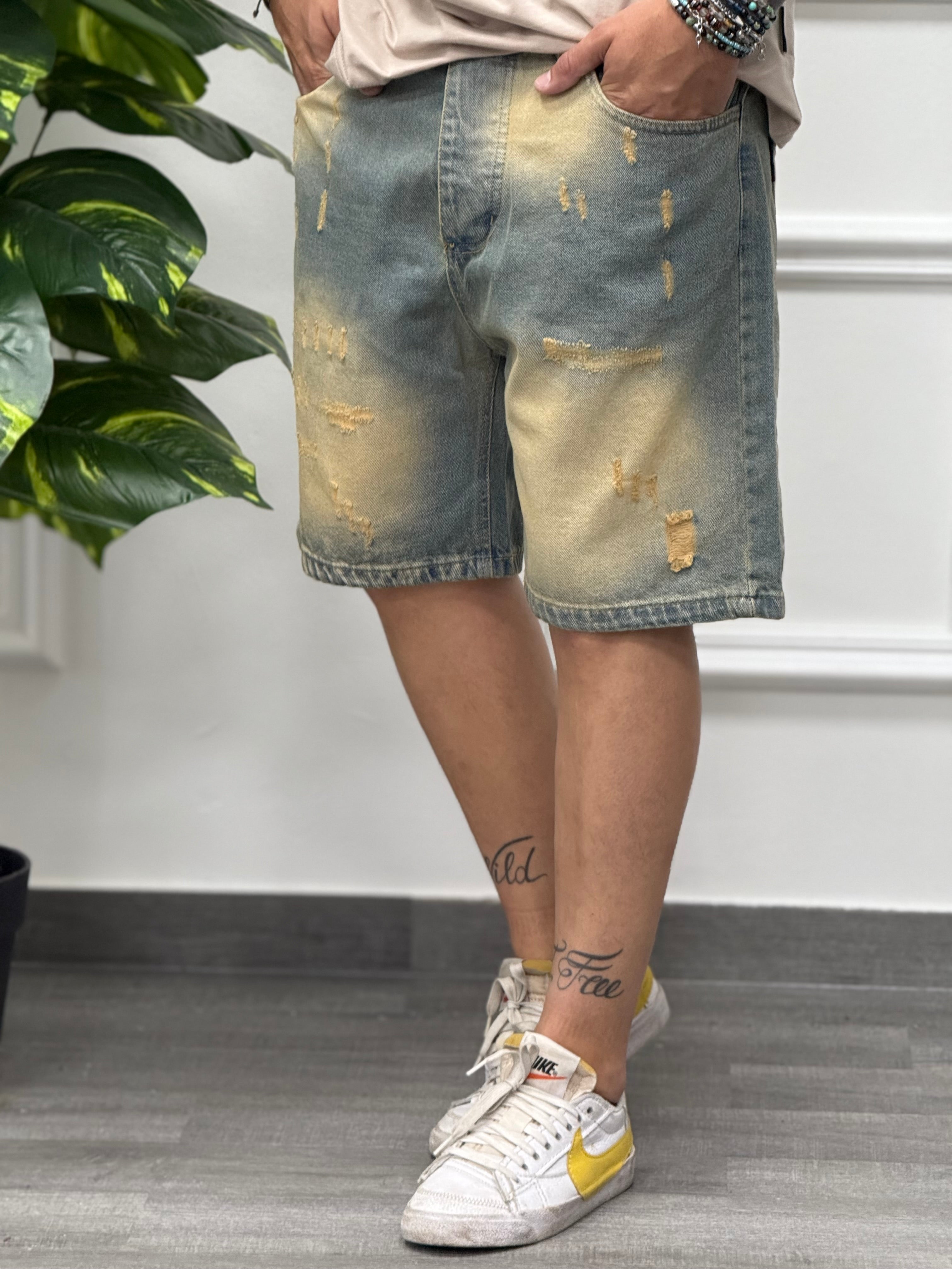 Bermuda jeans sabbiato new job brand