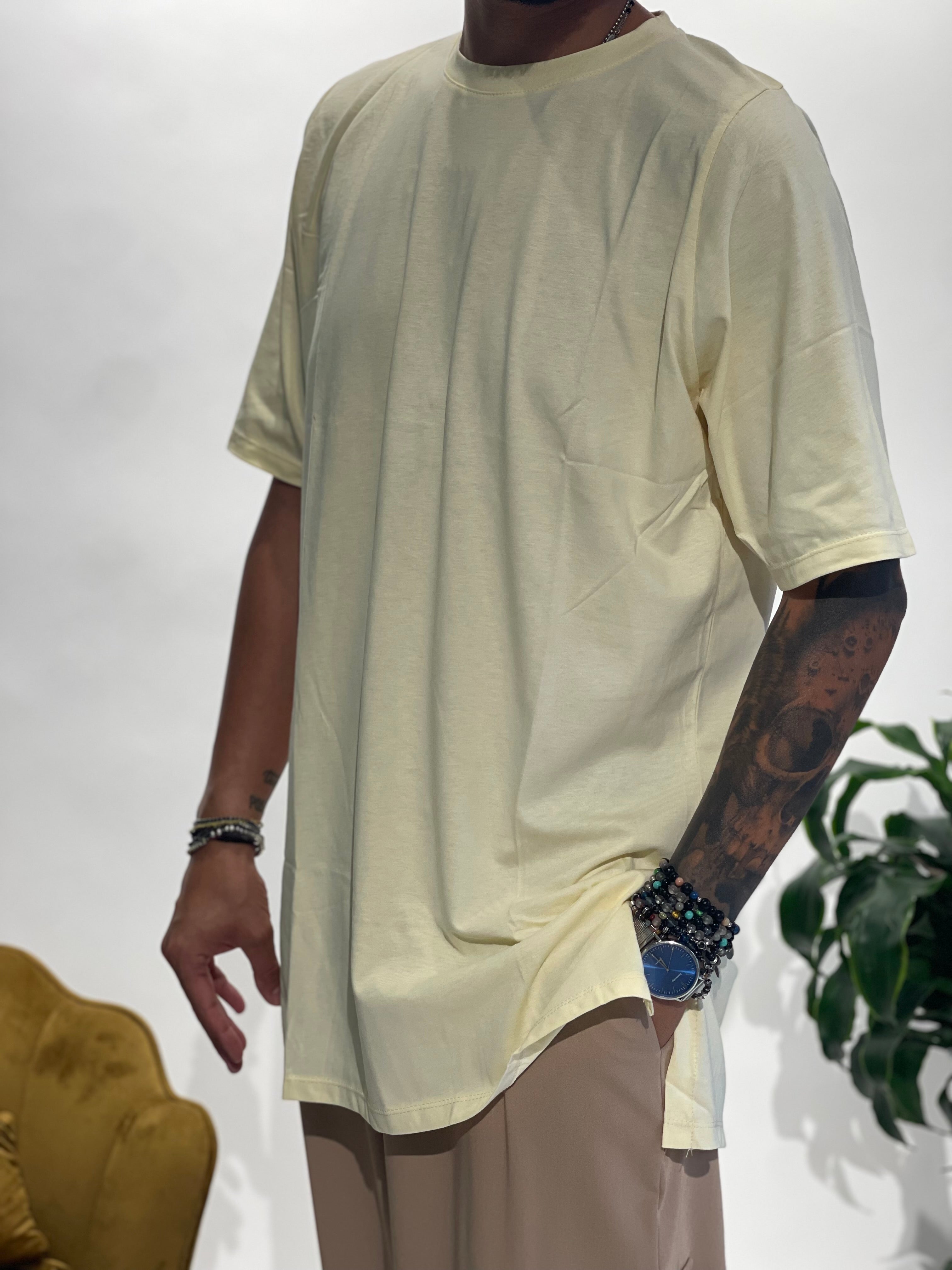 SHIRT OVER LOVE IS ON FIRE GIALLO PAGLIERINO NEW JOB BRAND