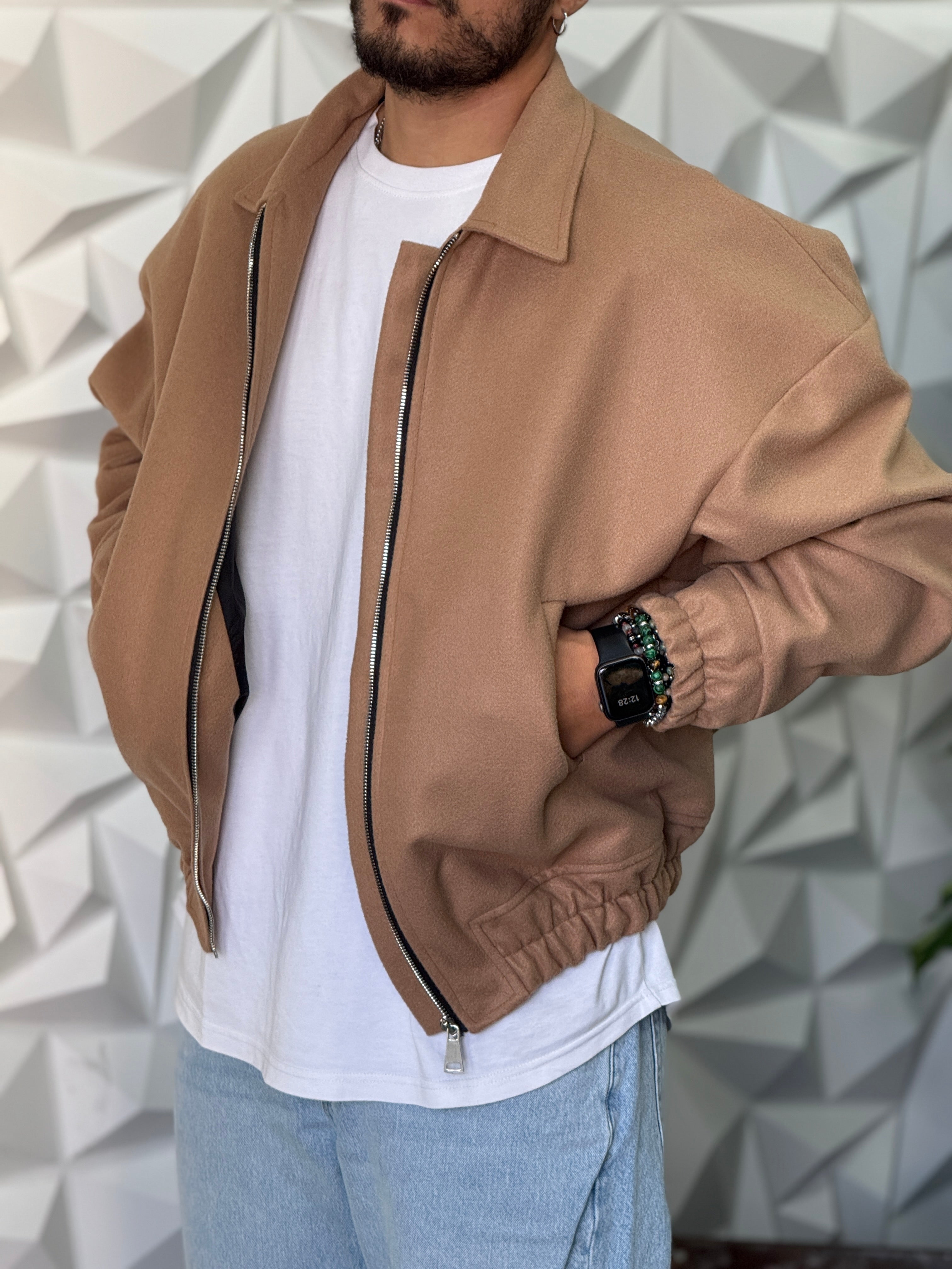 BOMBER BONSAI CAMEL IN TESSUTO NEW JOB BRAND