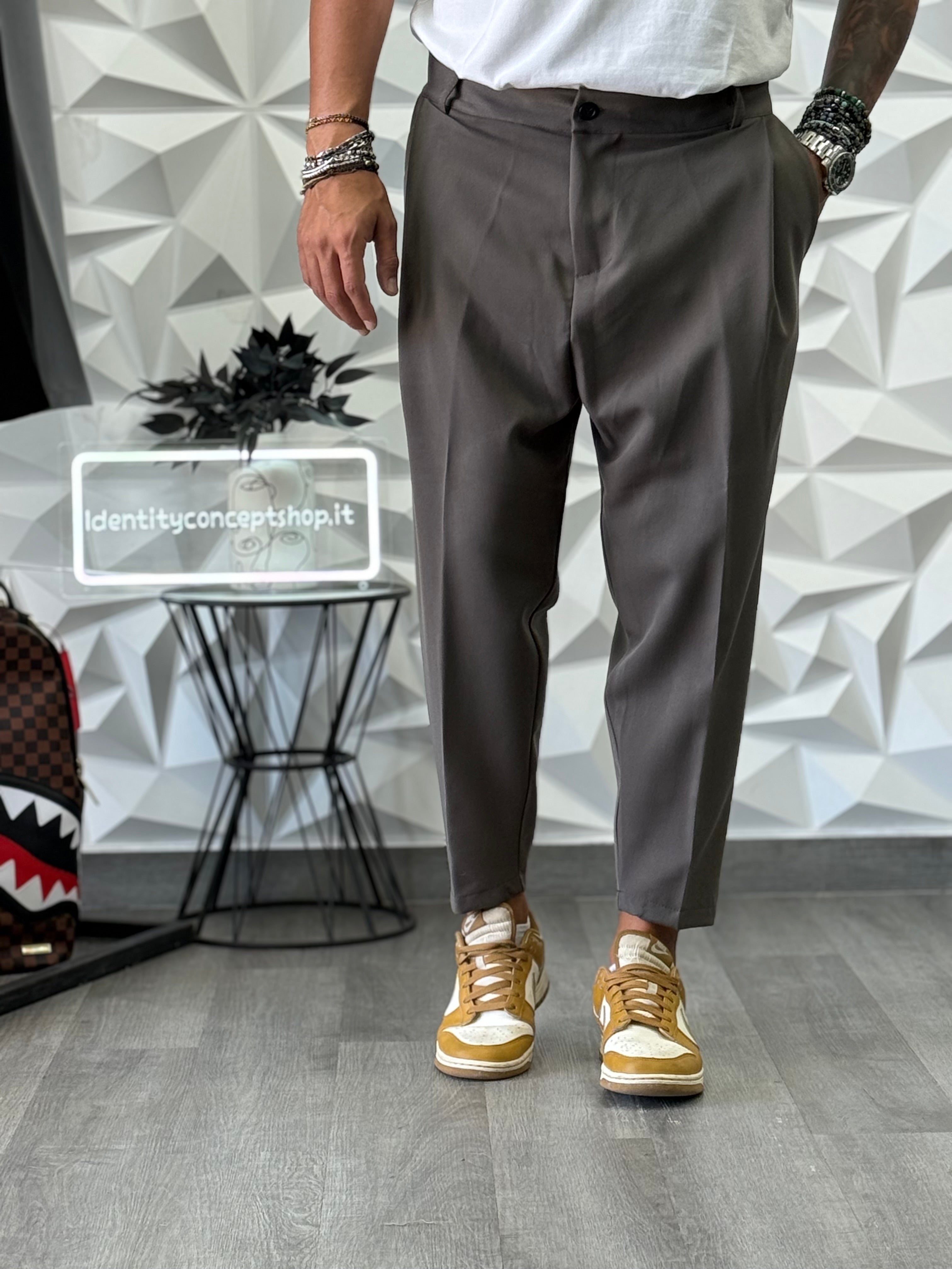 PANTALONE MONTECARLO FANGO FW26 NEW JOB BRAND