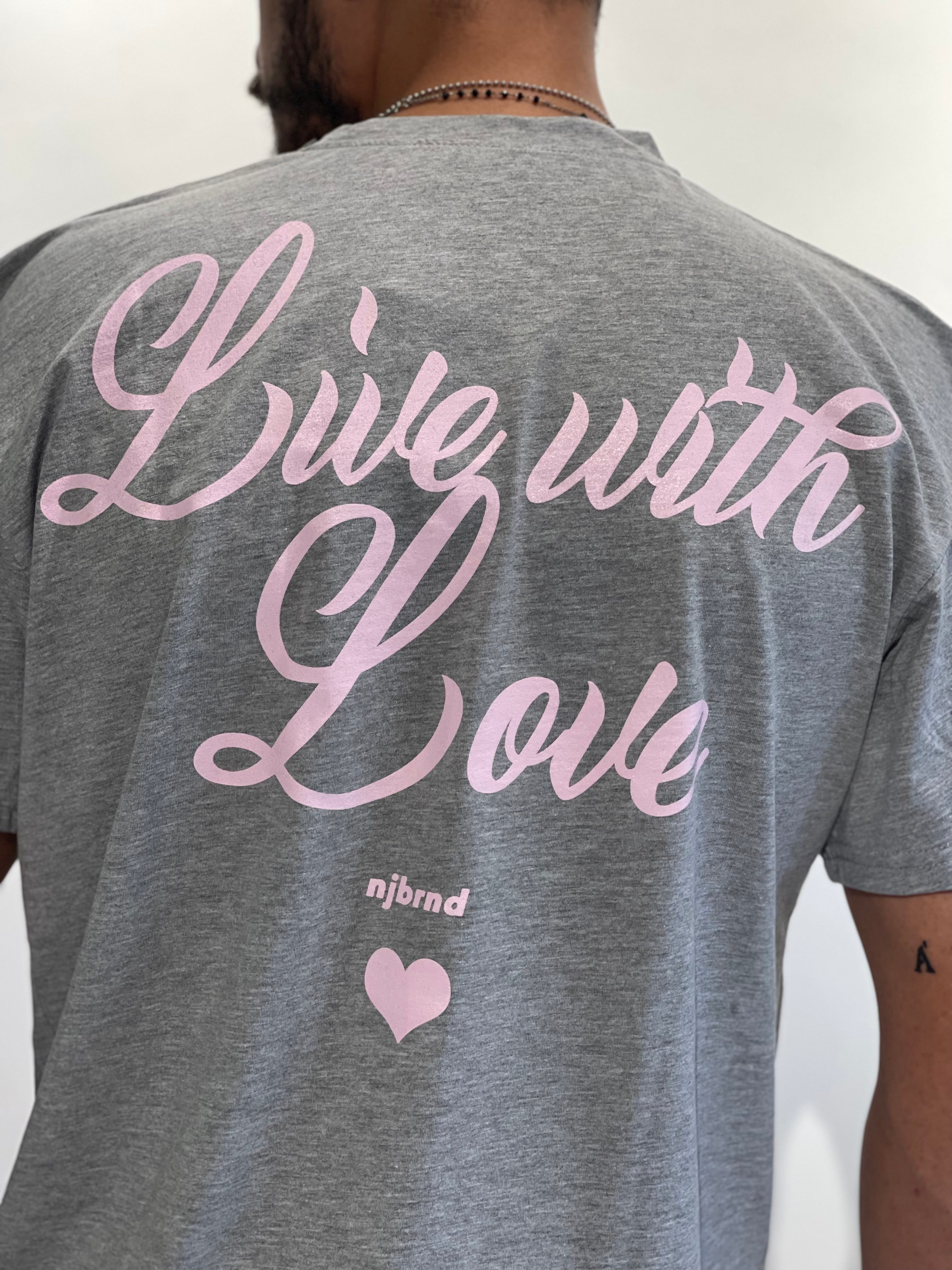 SHIRT OVER NJB LOVE GRIGIA