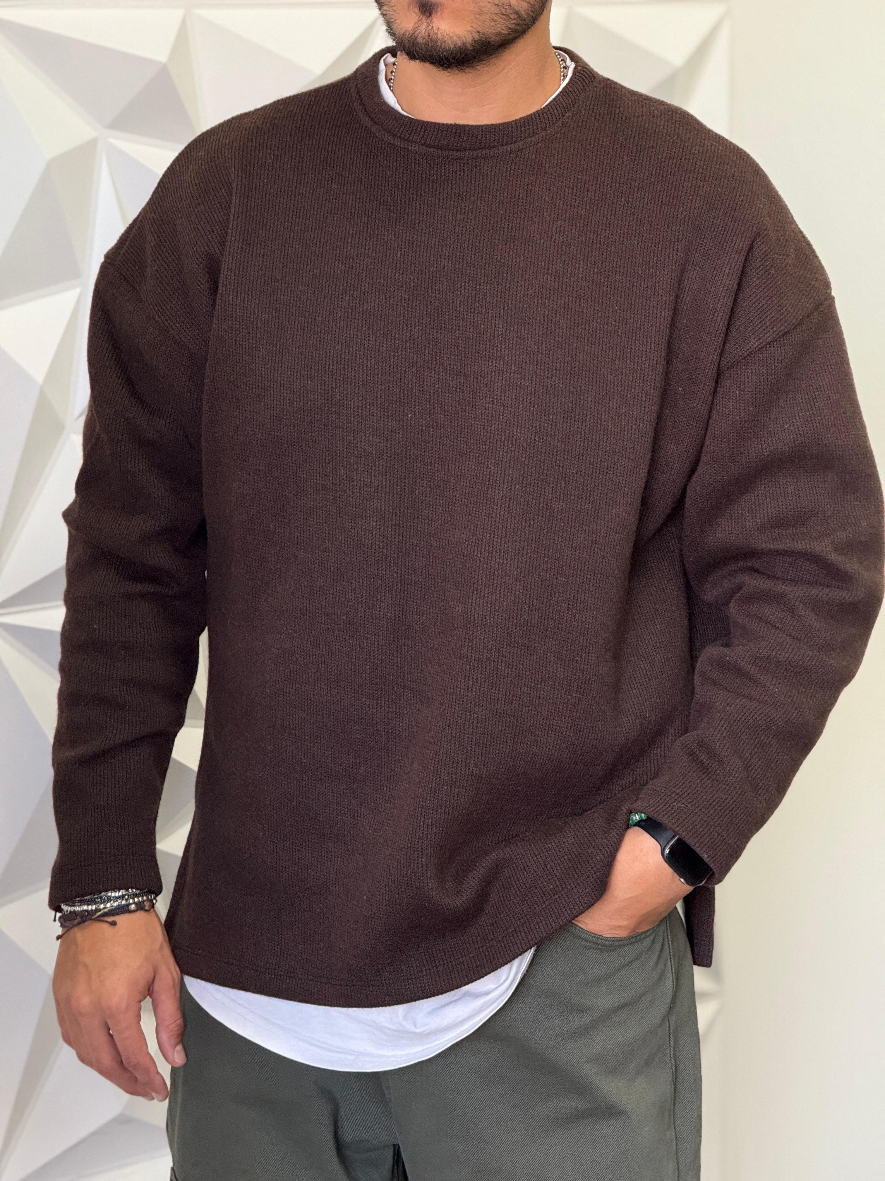 PULLOVER OVERSIZE SPACCO MORO NEW JOB BRAND