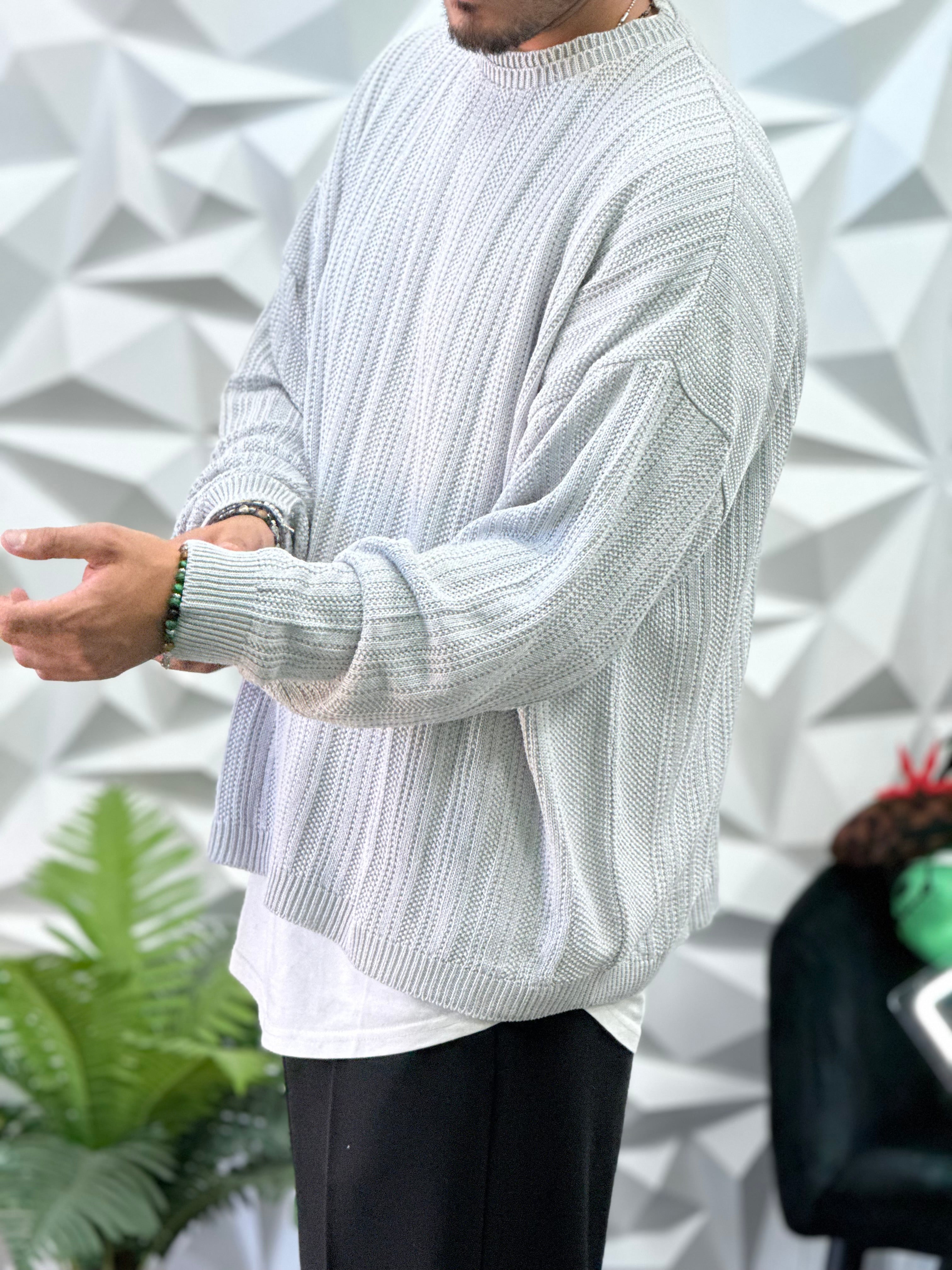 Pullover Grigio New Job Brand