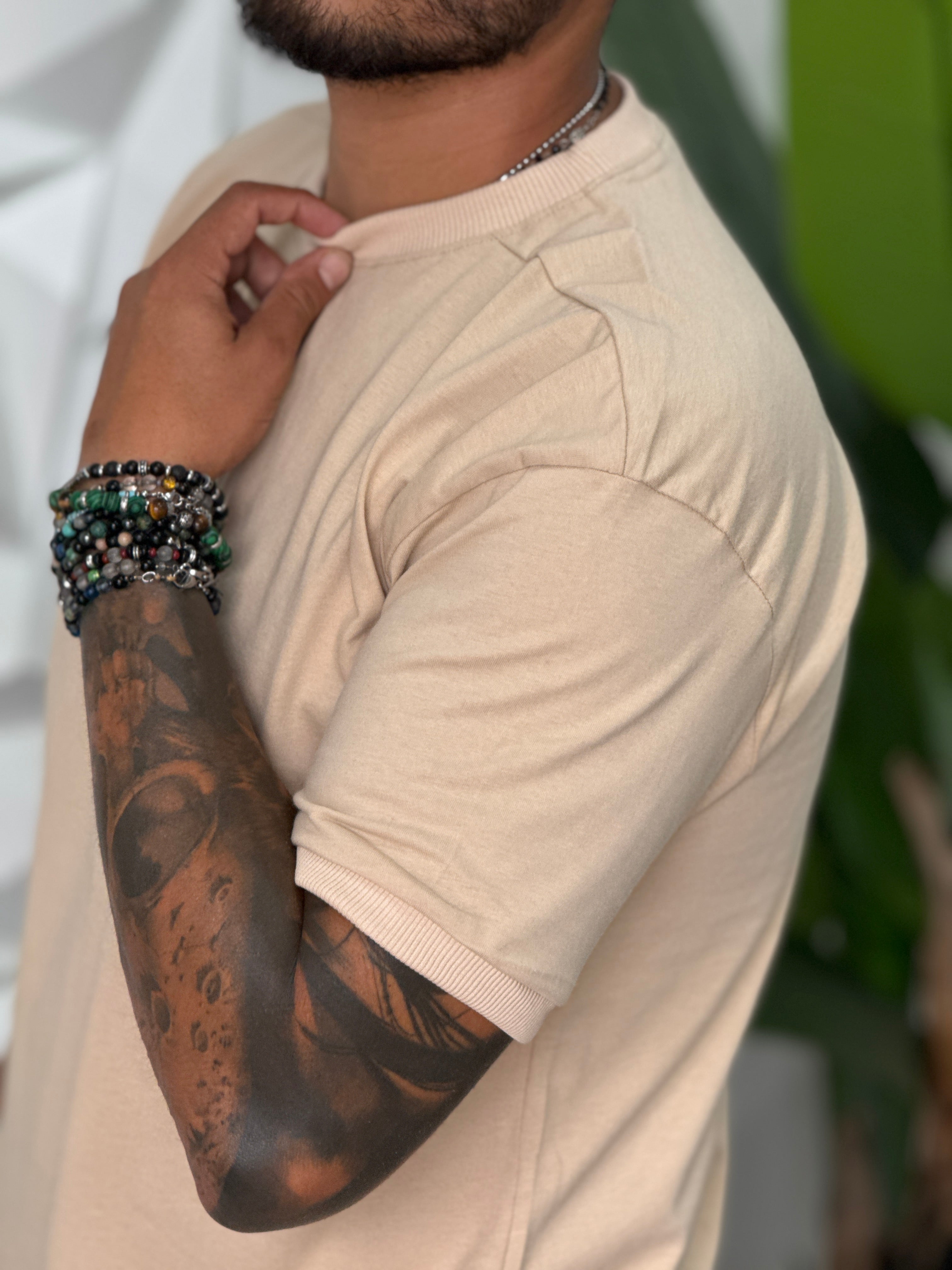 T-SHIRT COSTINA BEIGE NEW JOB BRAND
