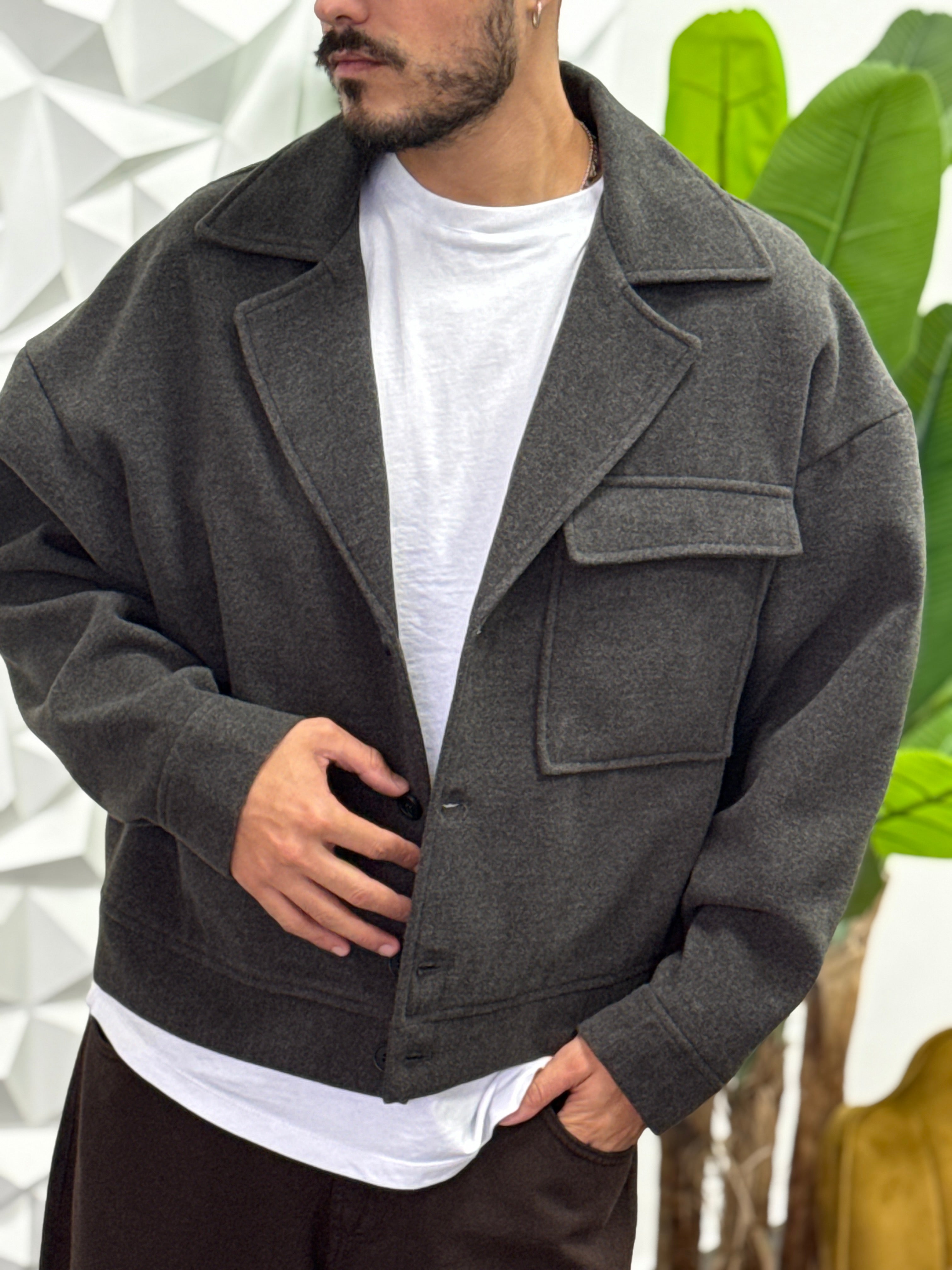 CAPPOTTINO CROPPED GRIGIO NEW JOB BRAND