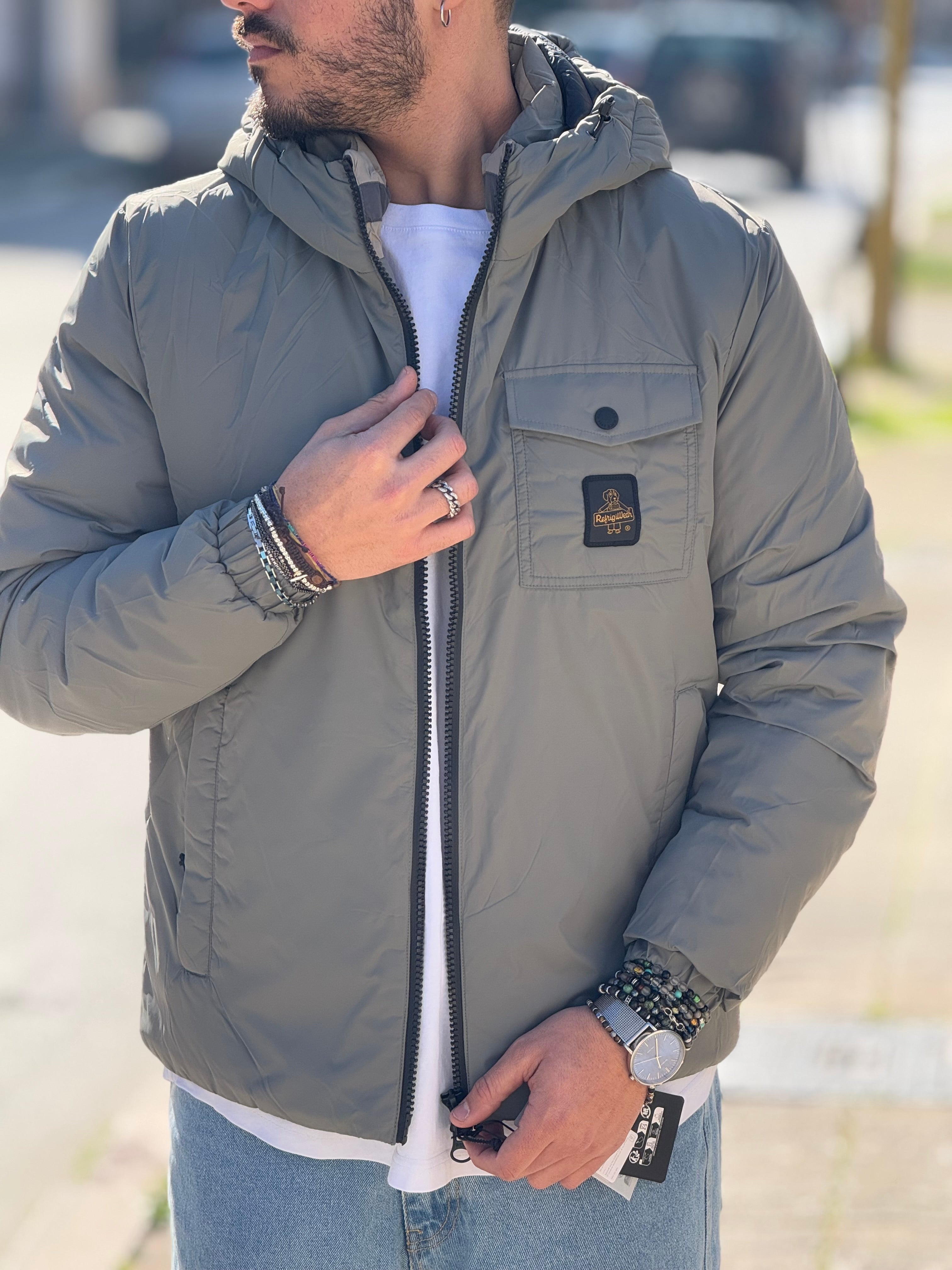 REFRIGIWEAR VERDE CON CAPPUCCIO