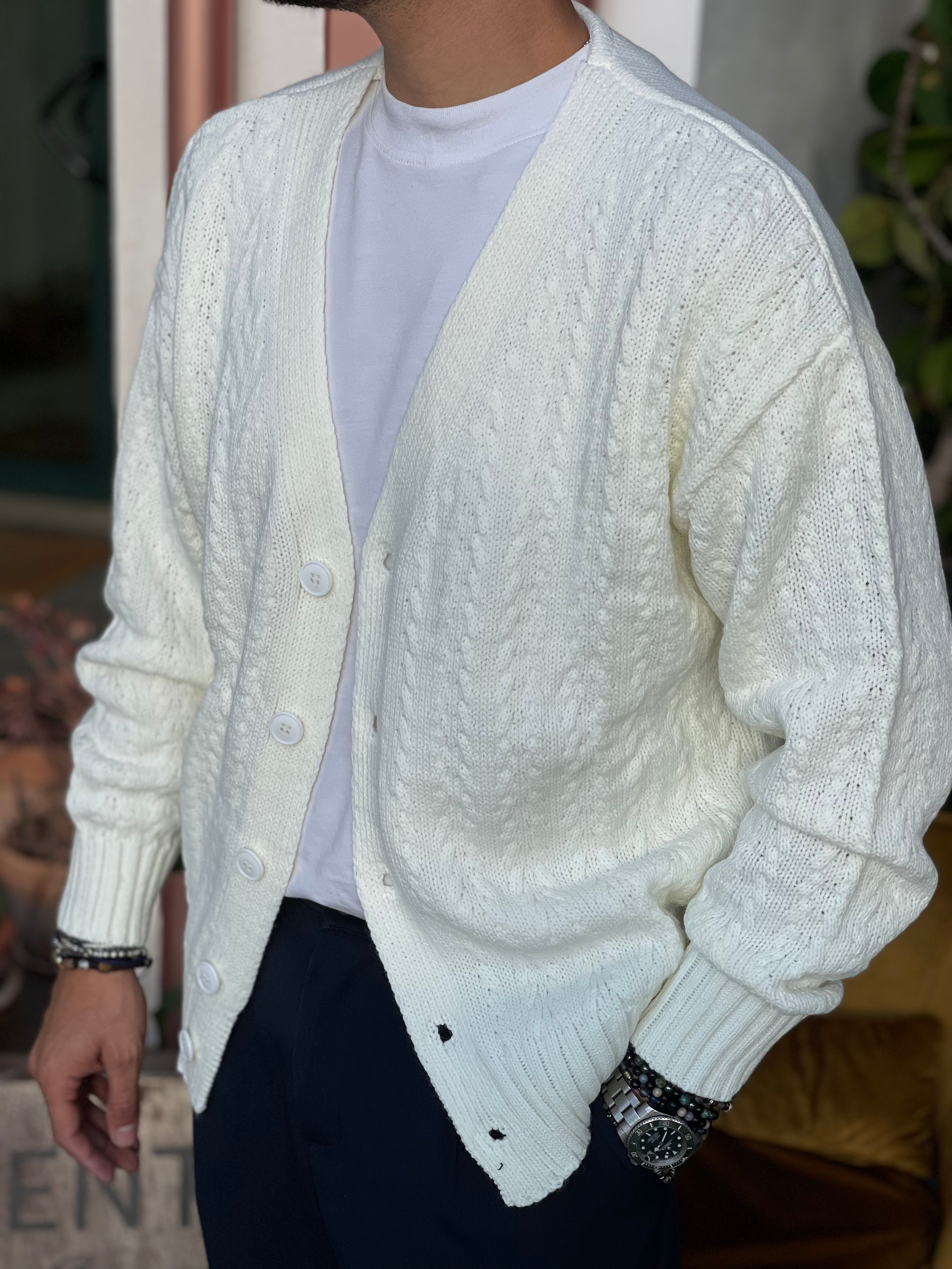 Cardigan cropped Panna New Job Brand