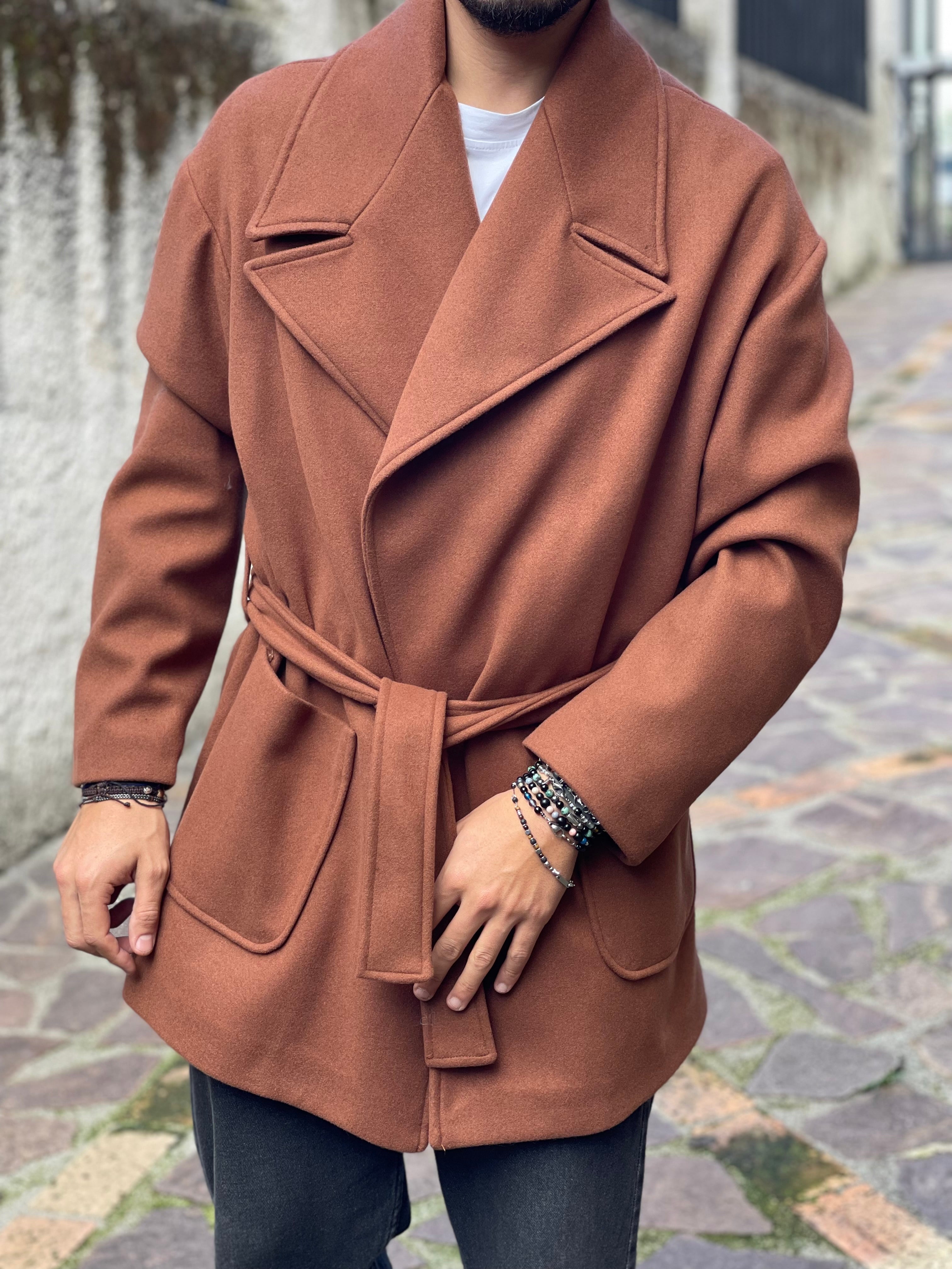 CAPPOTTO MARRONE. OVERSIZE