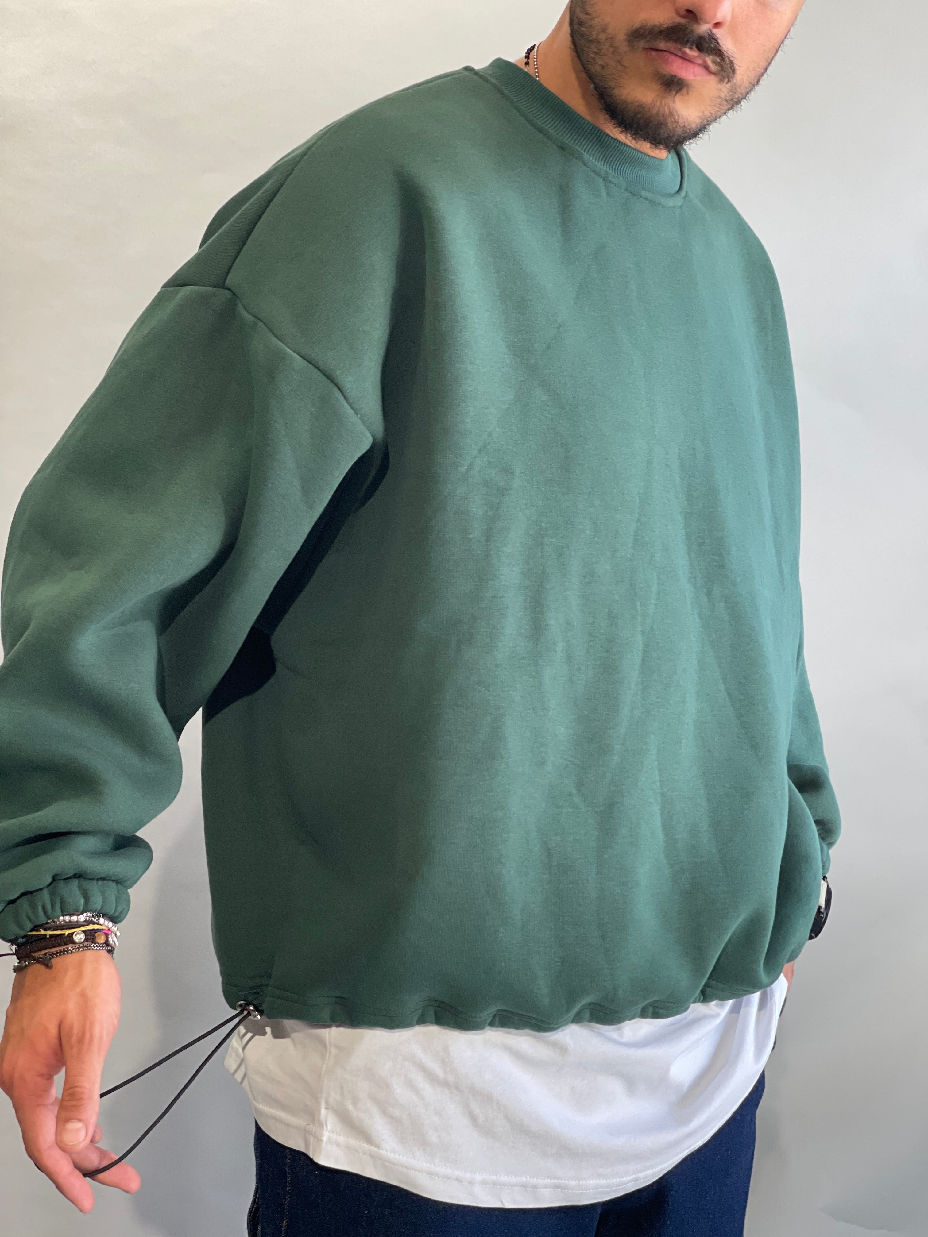 Felpa Oversize Fondo regolabile