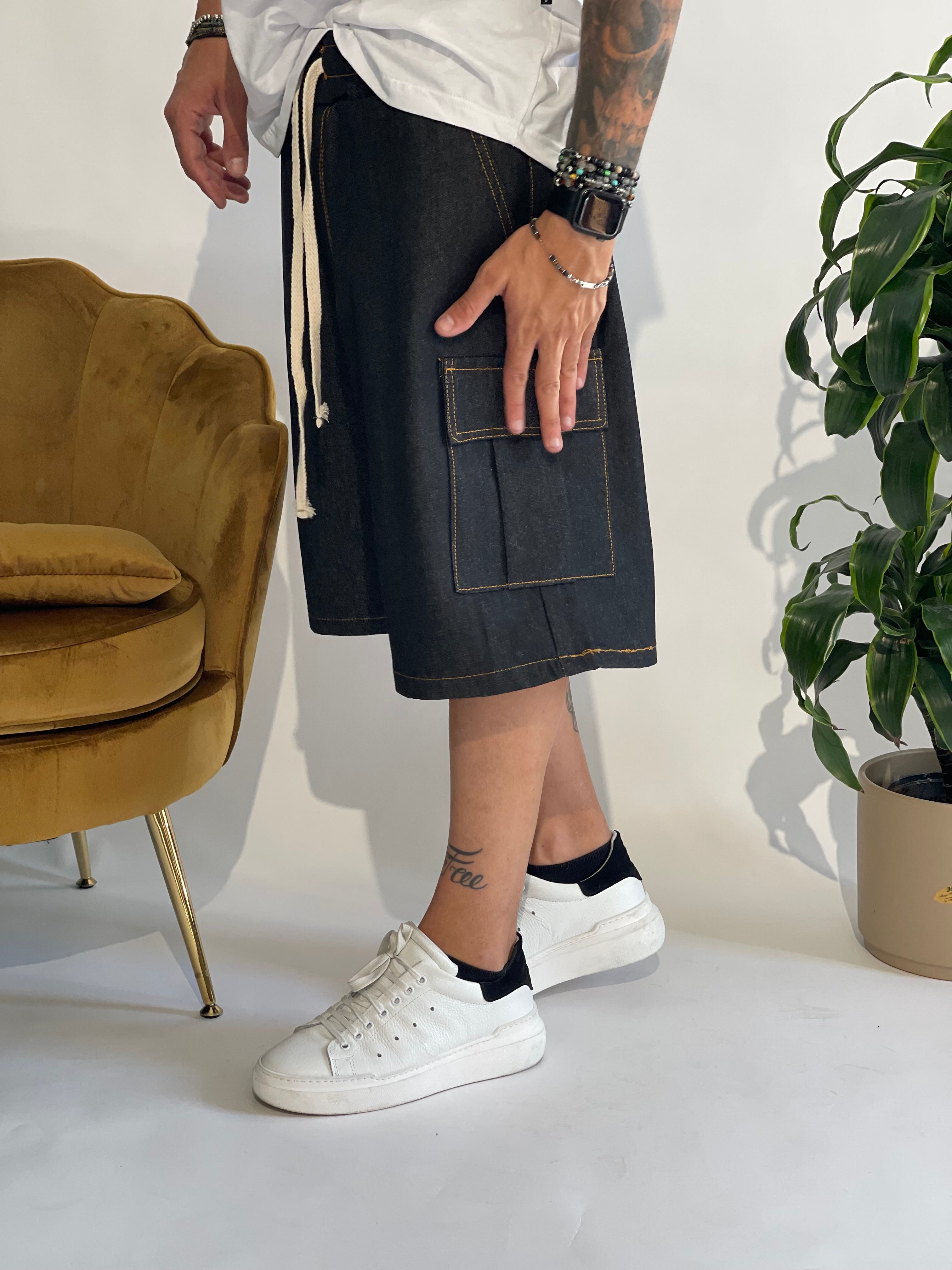 BERMUDA CARGO JEANS NJB